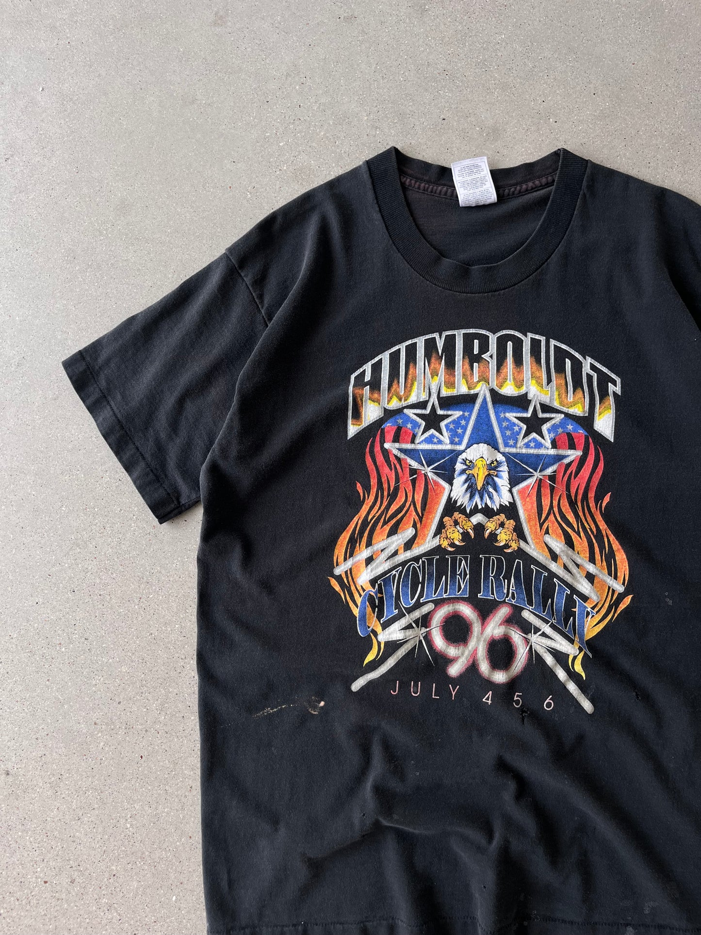 Vintage 1996 Humboldt Cycle Rally Tee - L