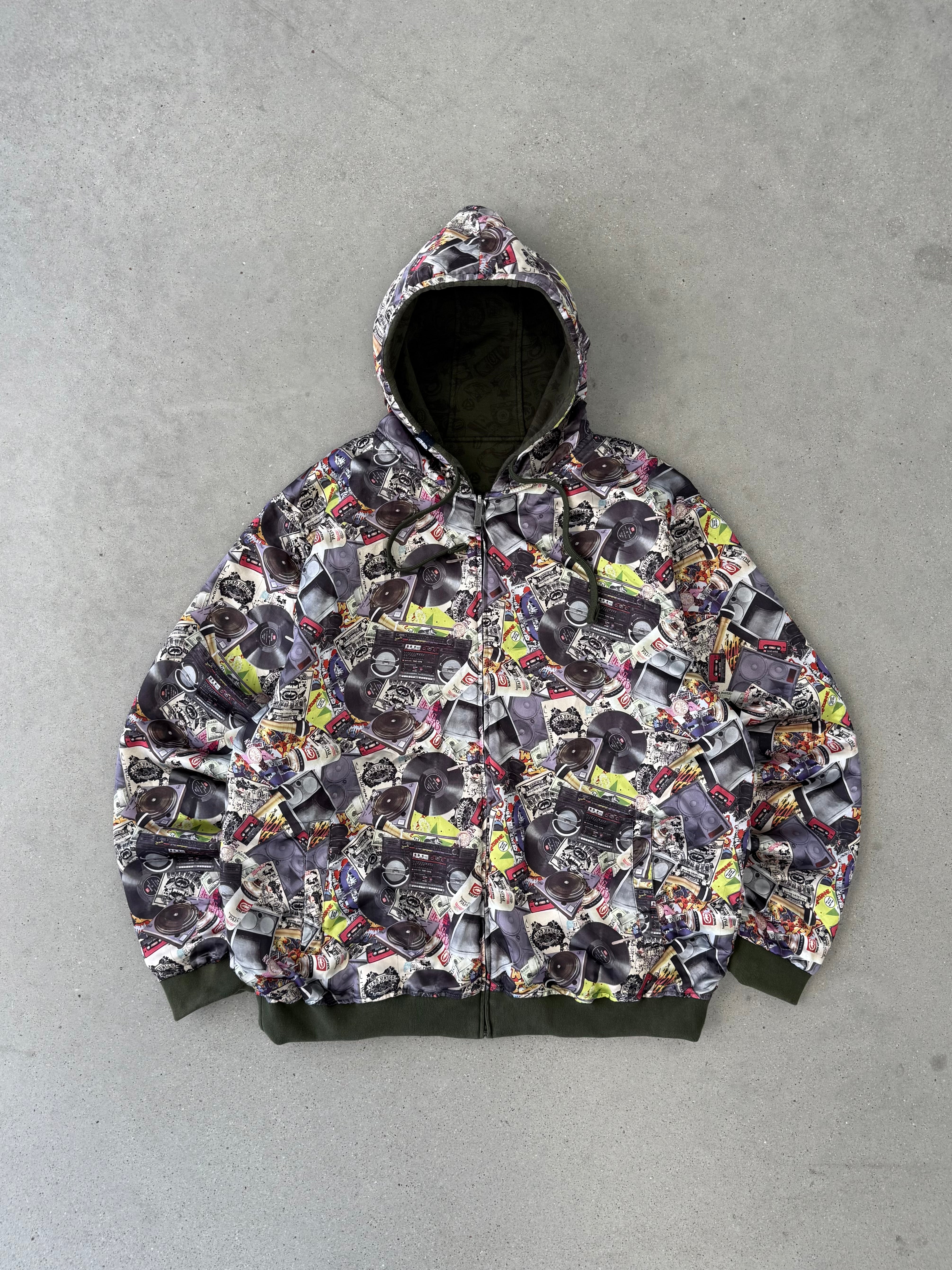 Vintage Eckõ Unlimited Reversible Hoodie - XL