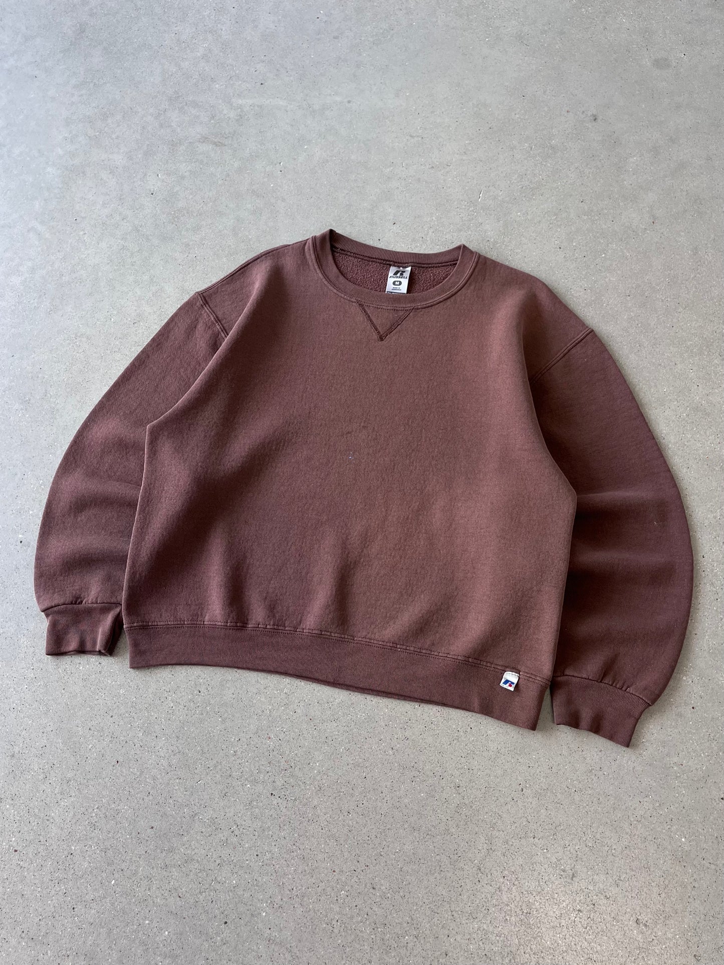 Vintage Chocolate Brown Russell Athletic Crewneck - M