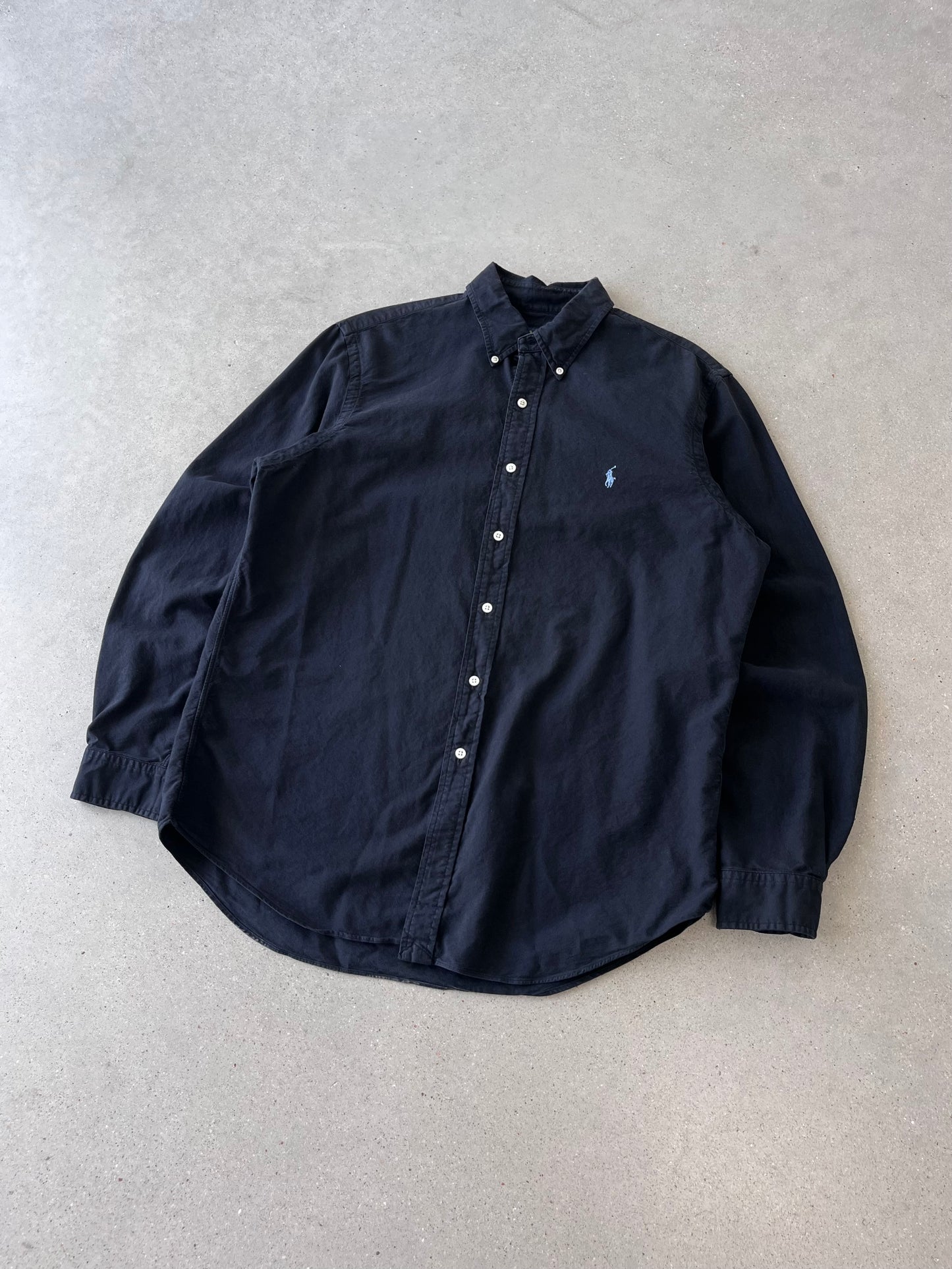 Vintage Polo Ralph Lauren Black Button-up Shirt - L