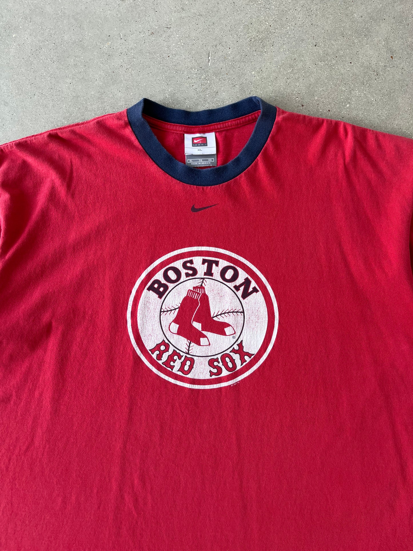 Vintage Nike Boston Red Sox Ringer Tee - XL