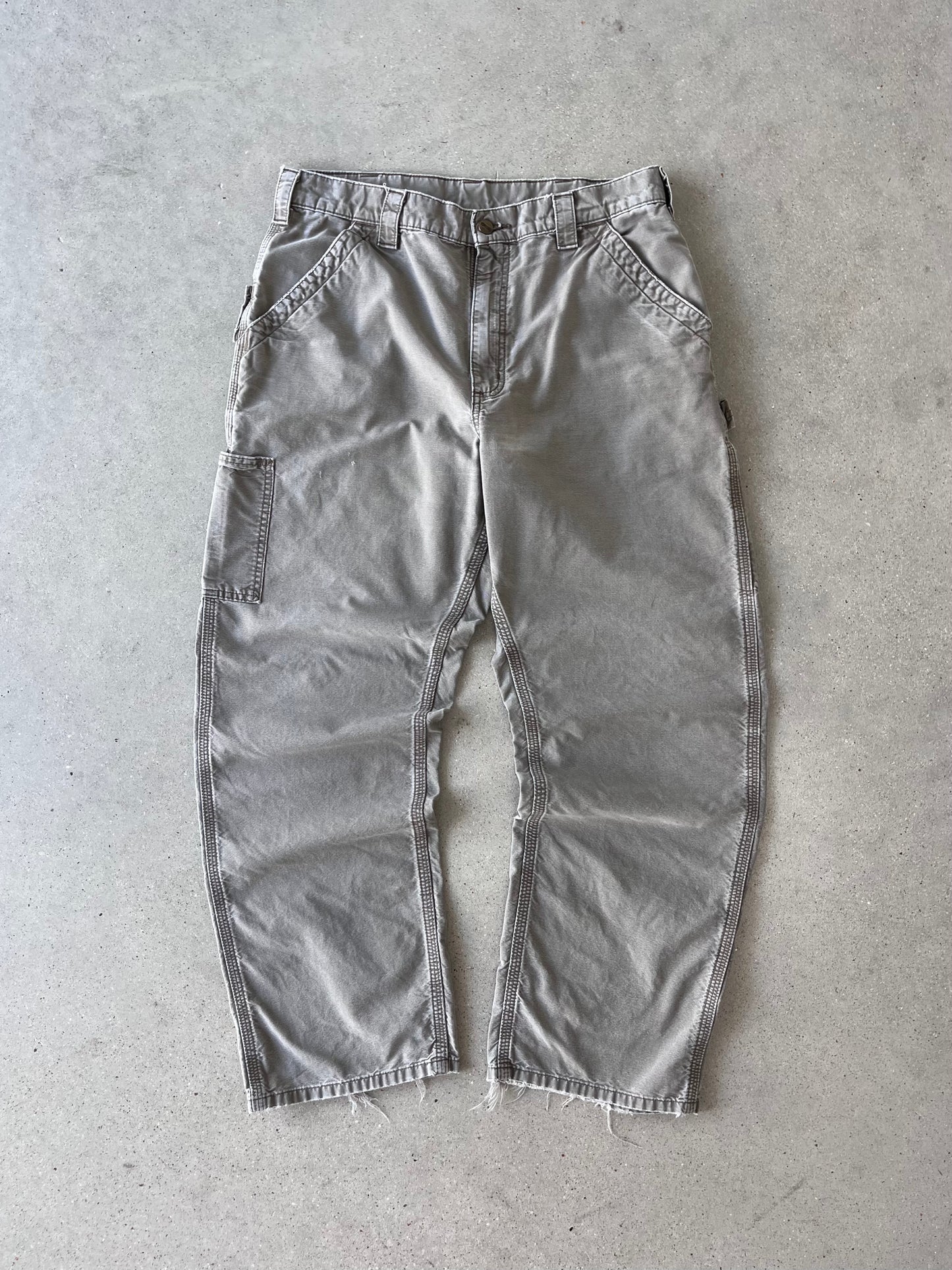 Vintage Carhartt Mocha-grey Carpenter Pants - 33x30