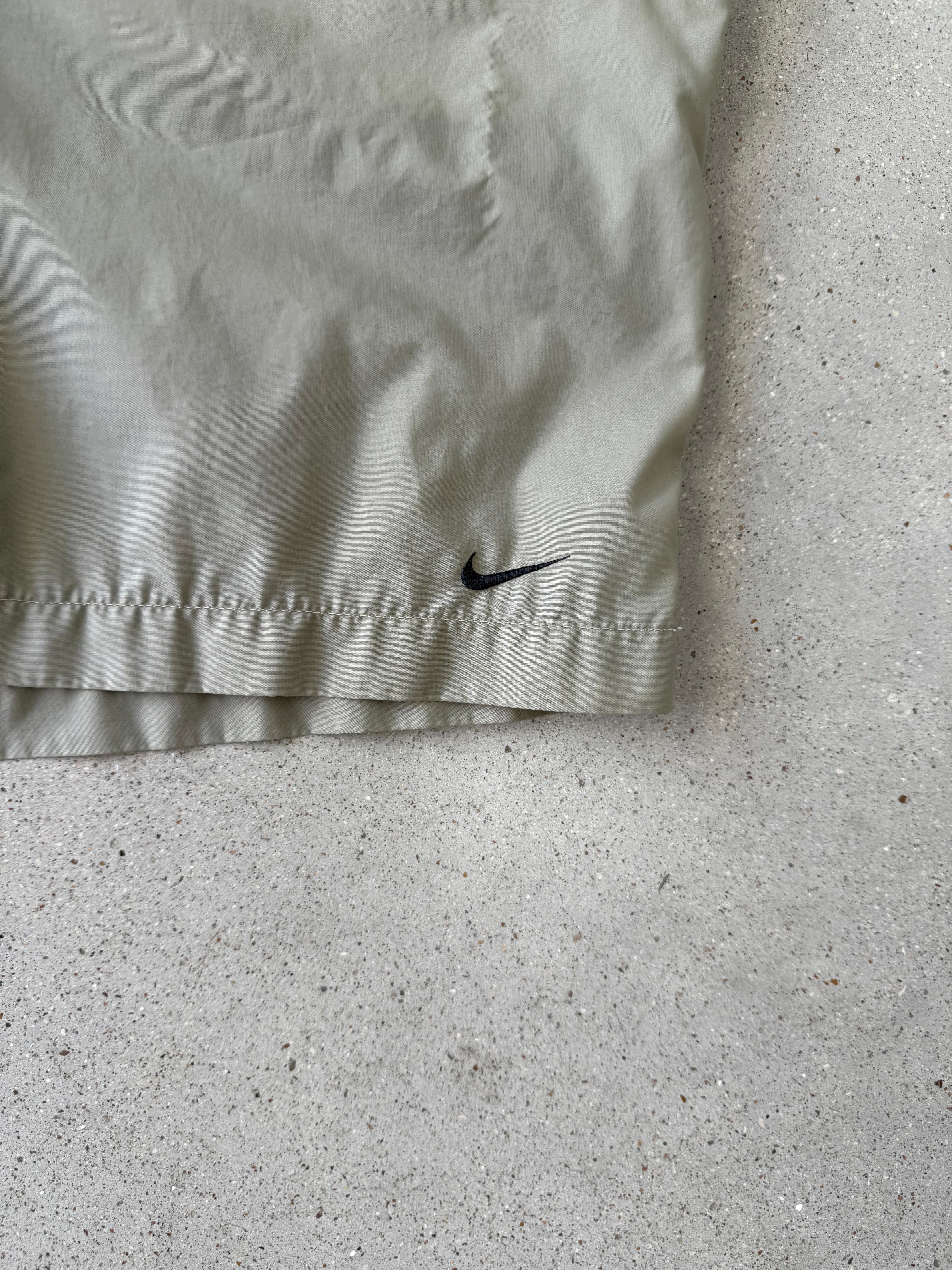 Vintage 2000s Nike Olive Nylon Shorts - M