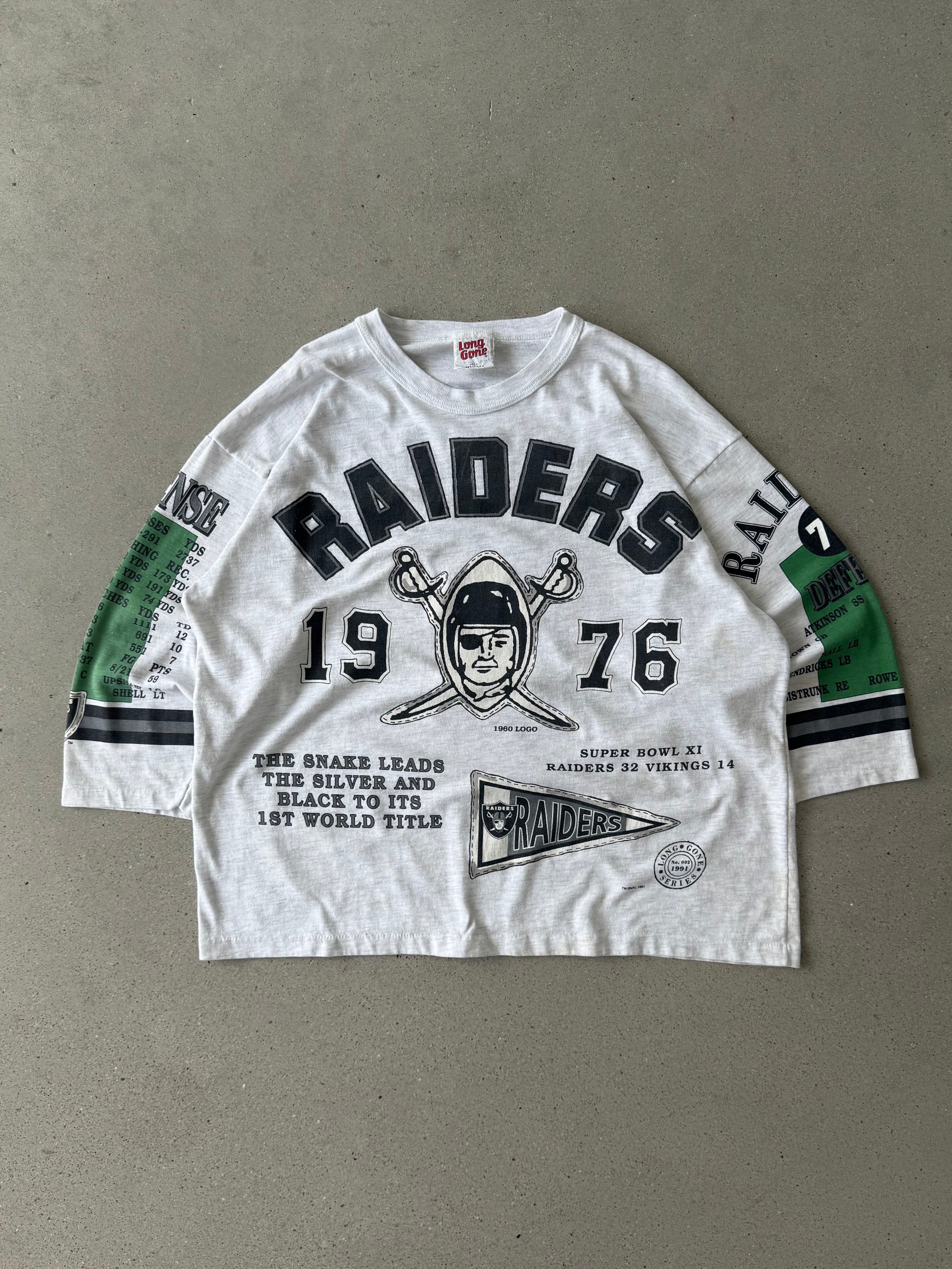 Vintage 1991 Oakland Raiders Long Gone Shirt - XL
