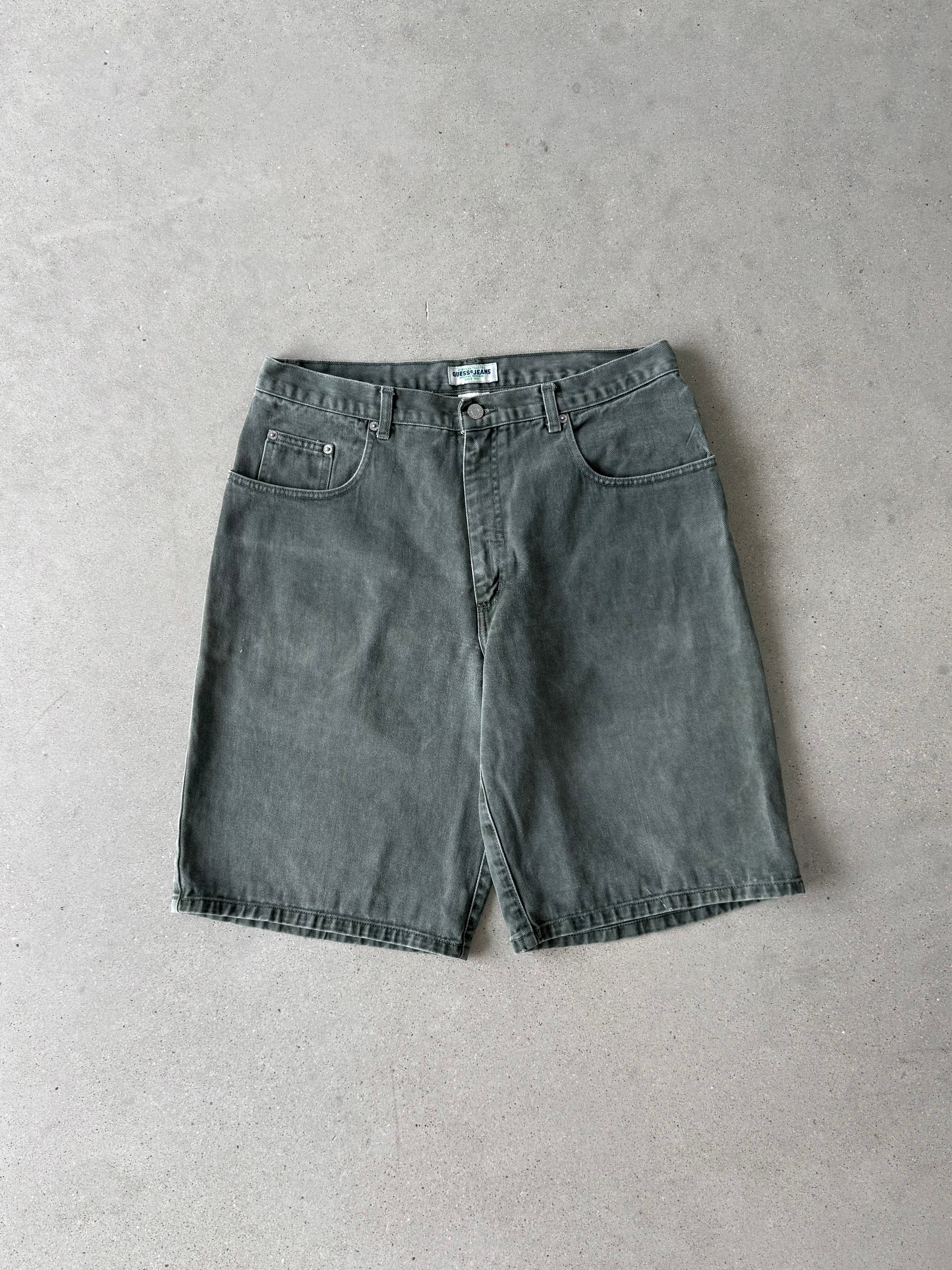 Vintage Guess Jeans Green Jorts - 34W