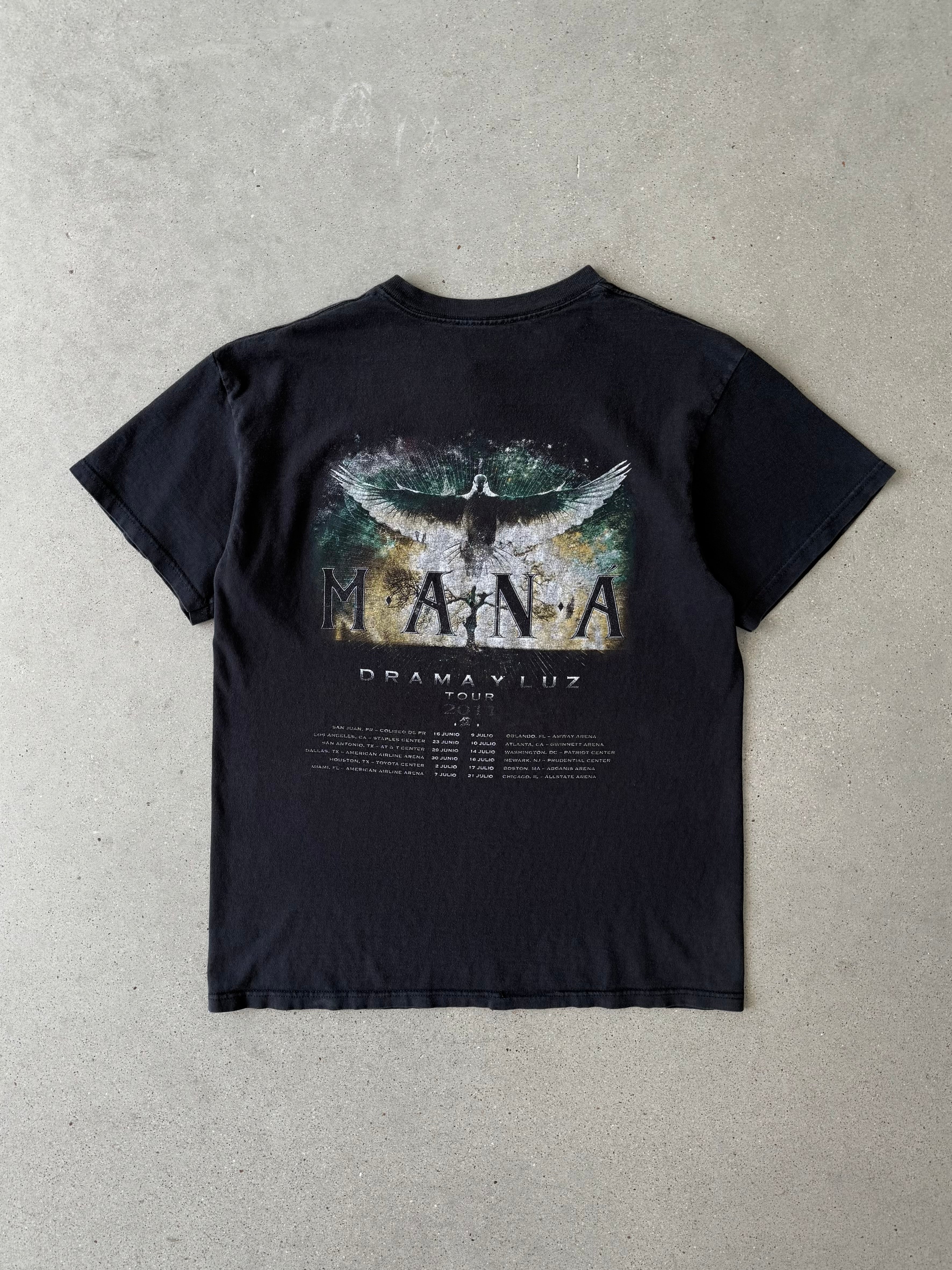 Vintage 2011 MANÁ 'Drama y Luz' Tour Tee - L