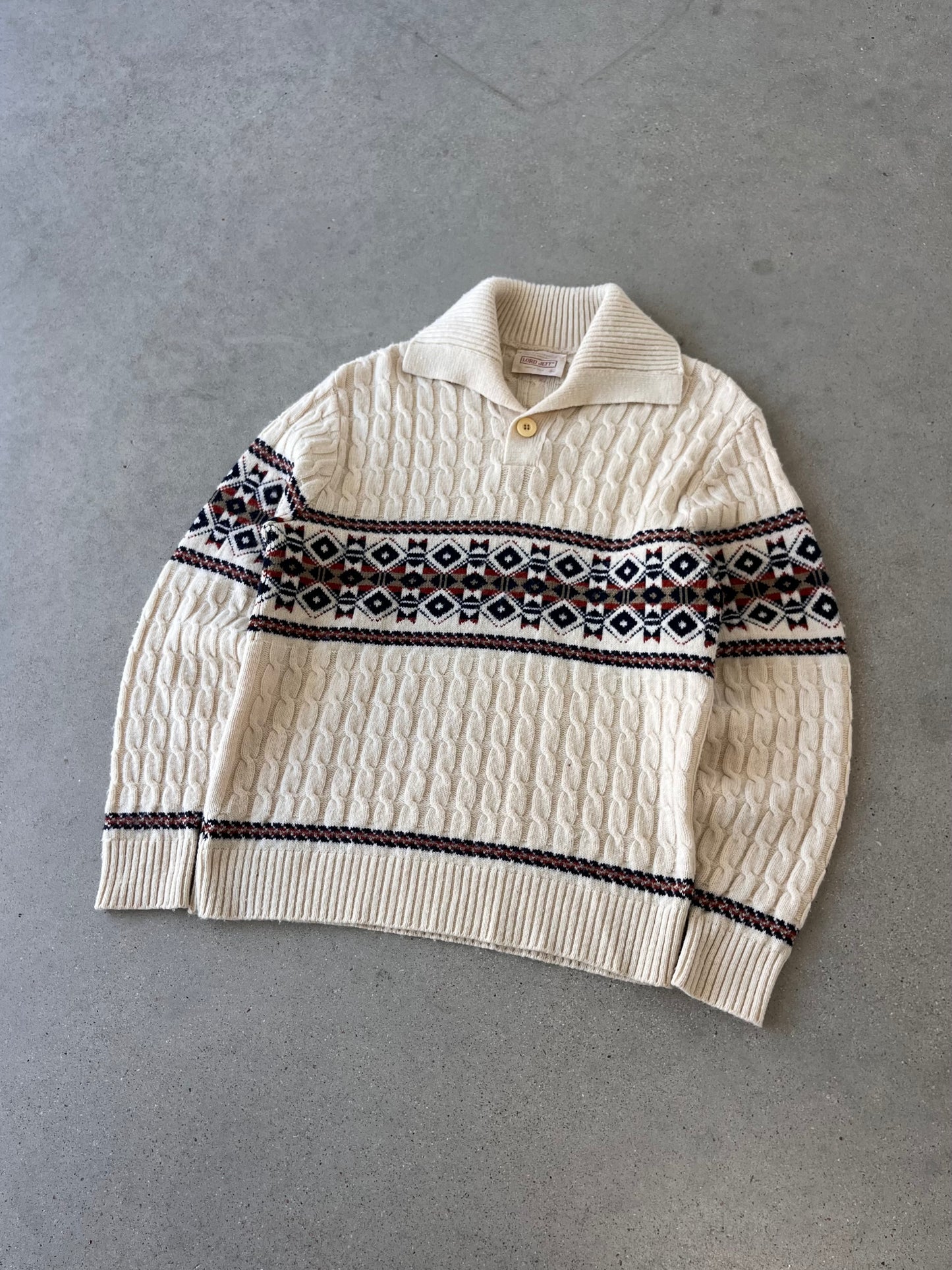 Vintage Lord Jeff Aztec Sweater - XL