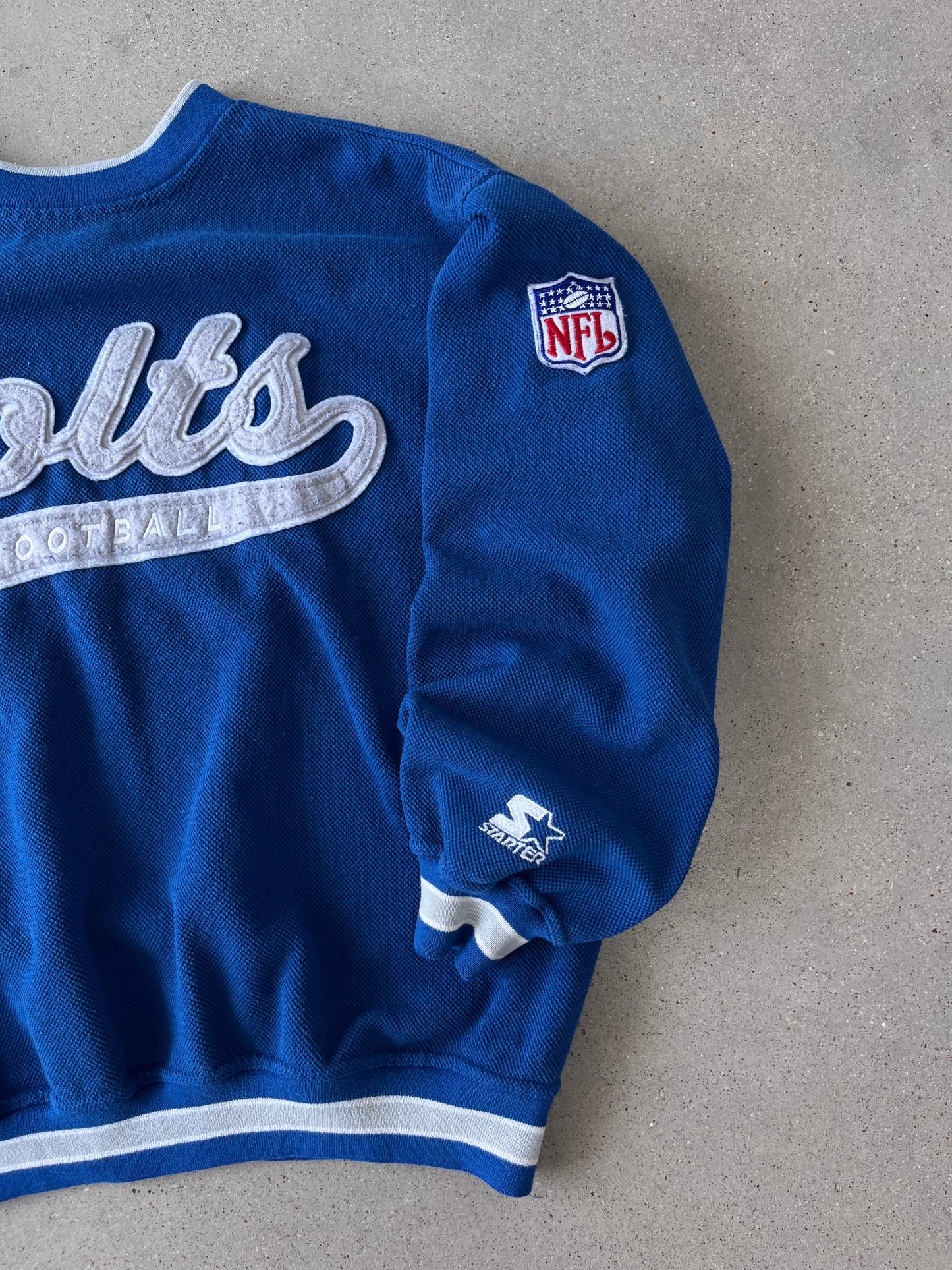 Vintage Colts Football NFL STARTER Crewneck - L