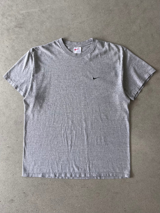 Vintage Nike Gray Mini Swoosh Tee - L