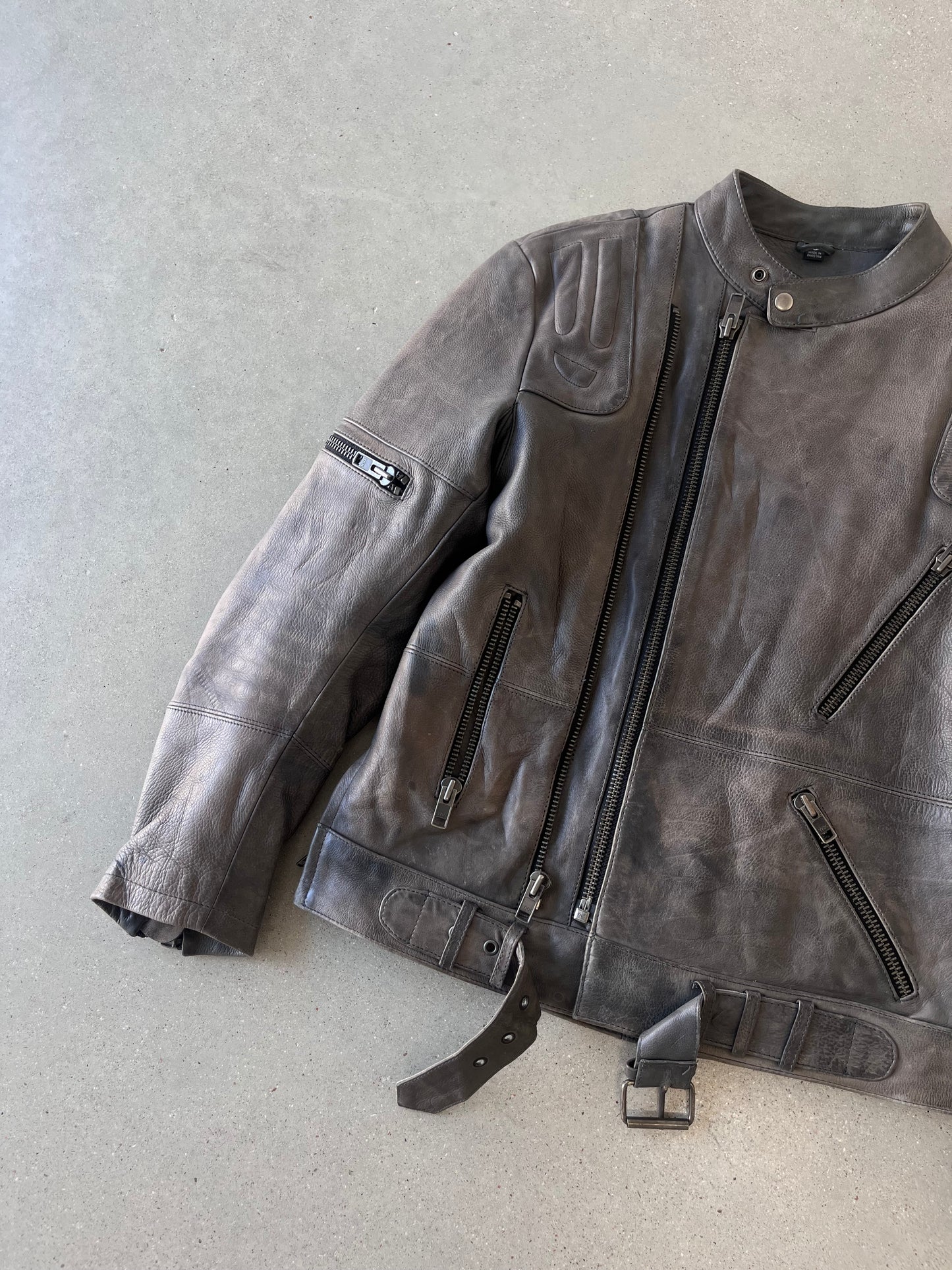 Vintage Himalaya Leather Biker Jacket  - M