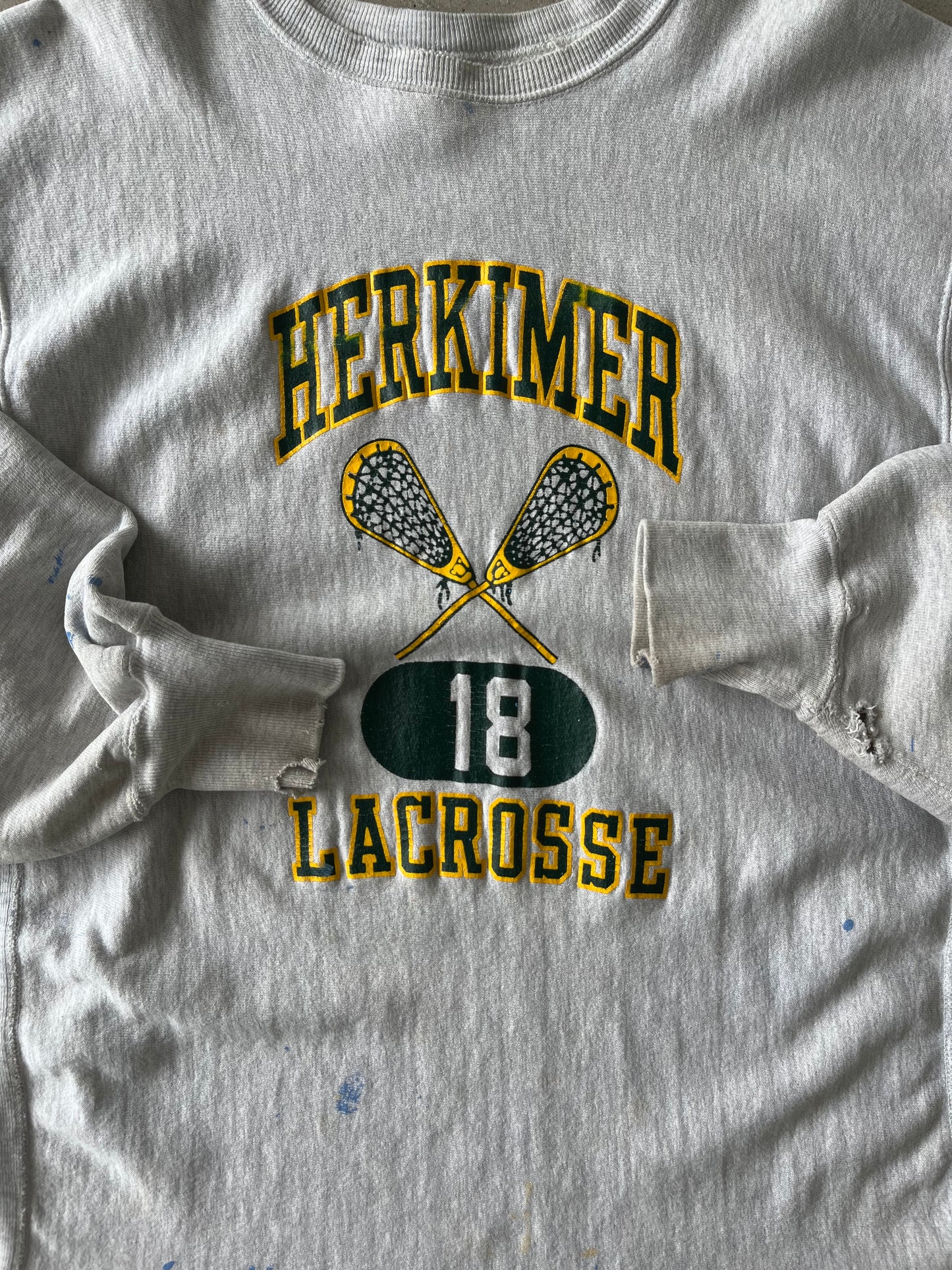 Vintage 'Herkimer Lacrosse' Painter's Champions Reverse Weave - XXL