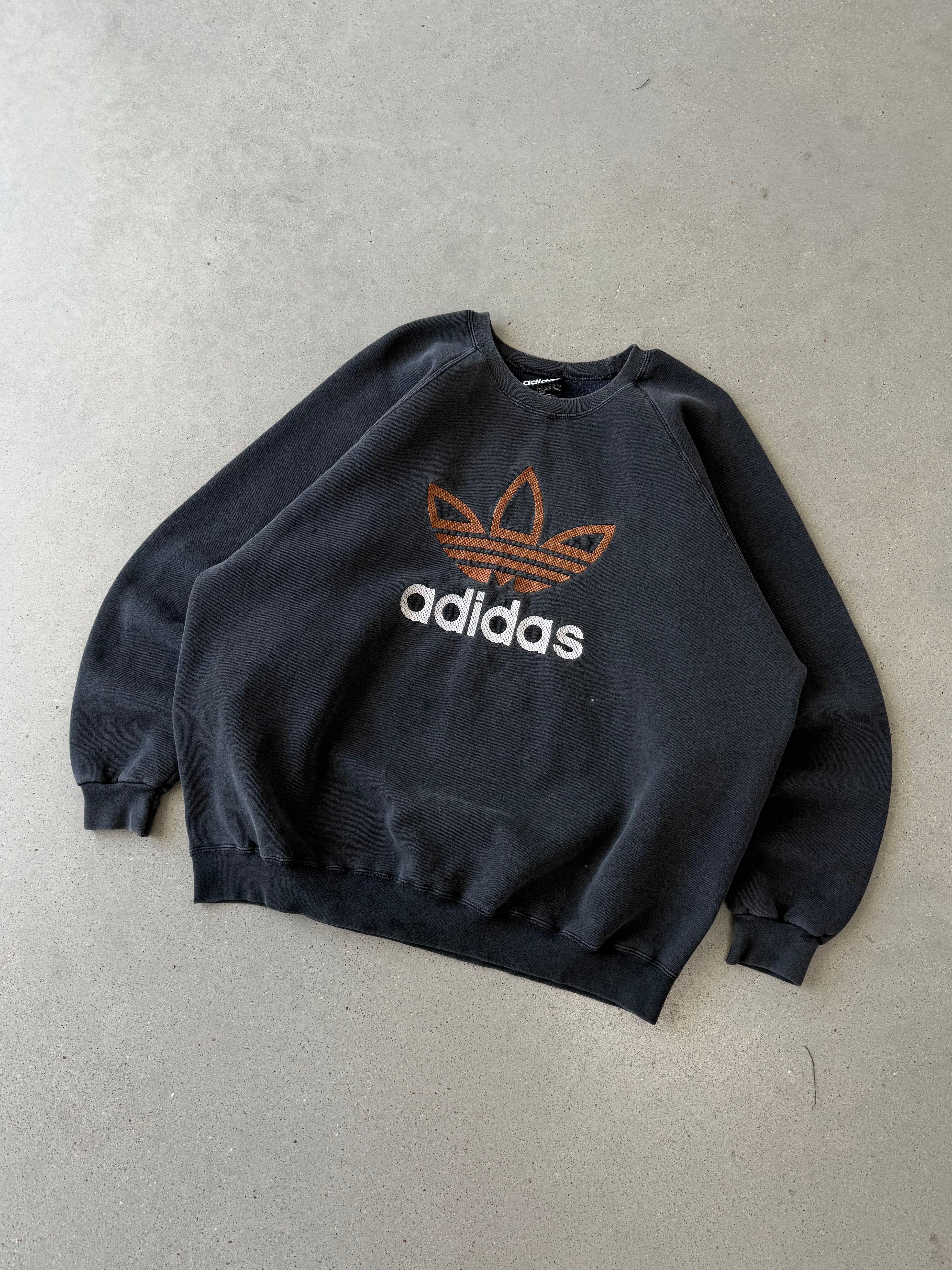 Vintage Adidas Embroidered Crewneck - XL