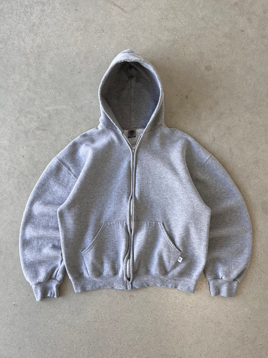 Vintage Gray Russell Athletic Zip-up Hoodie - M