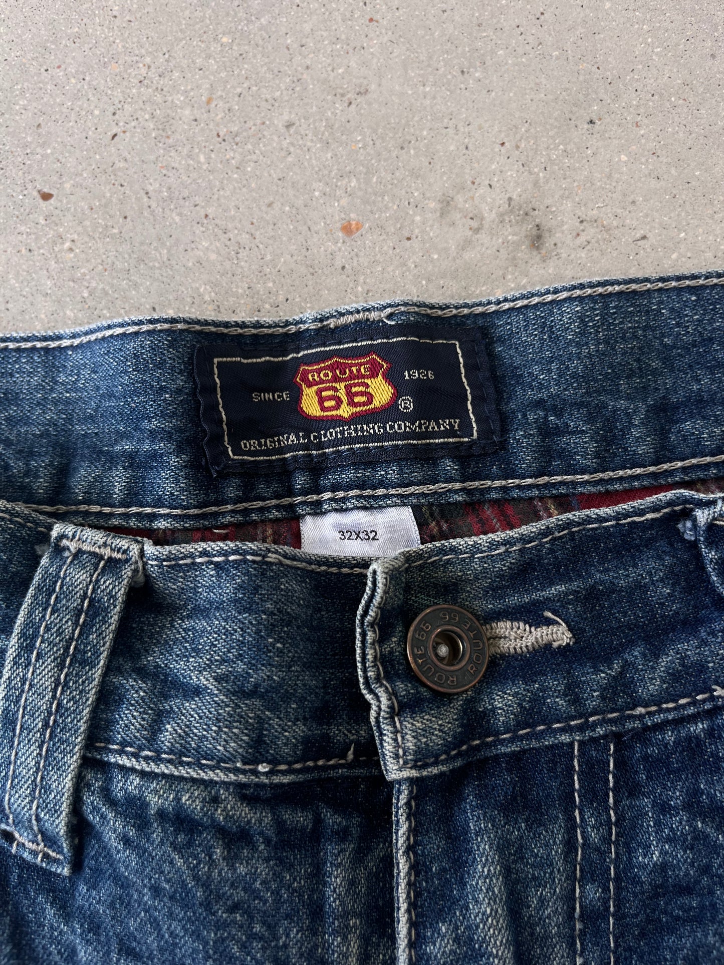 Vintage Route 66 Baggy Carpenter Denim - 32x32