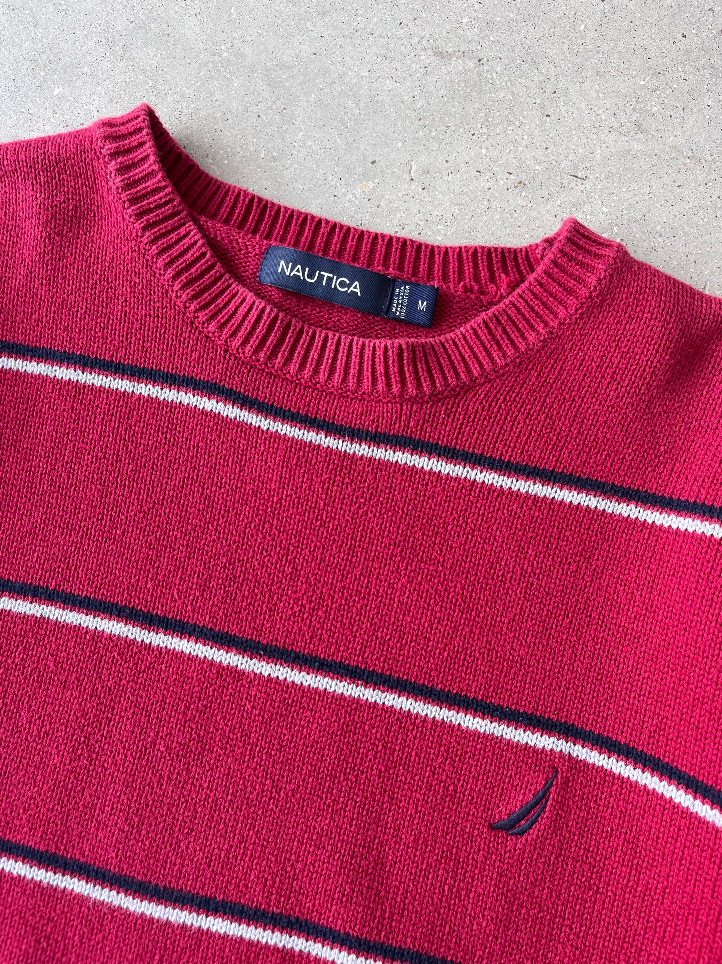 Vintage Nautica Lined-Sweater - M