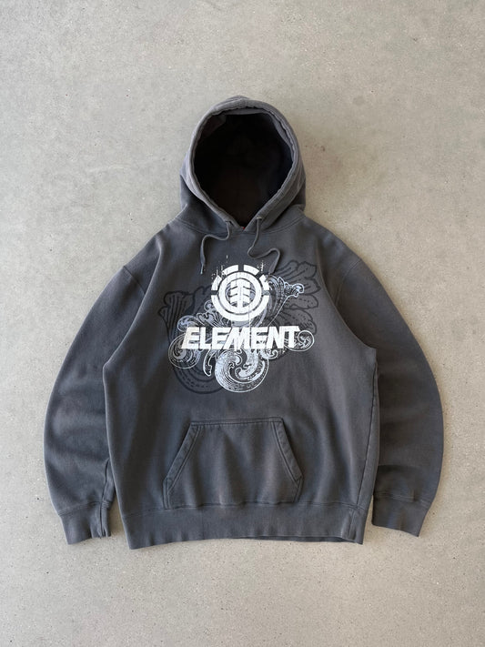 Vintage Y2K Element Gray Hoodie - XL