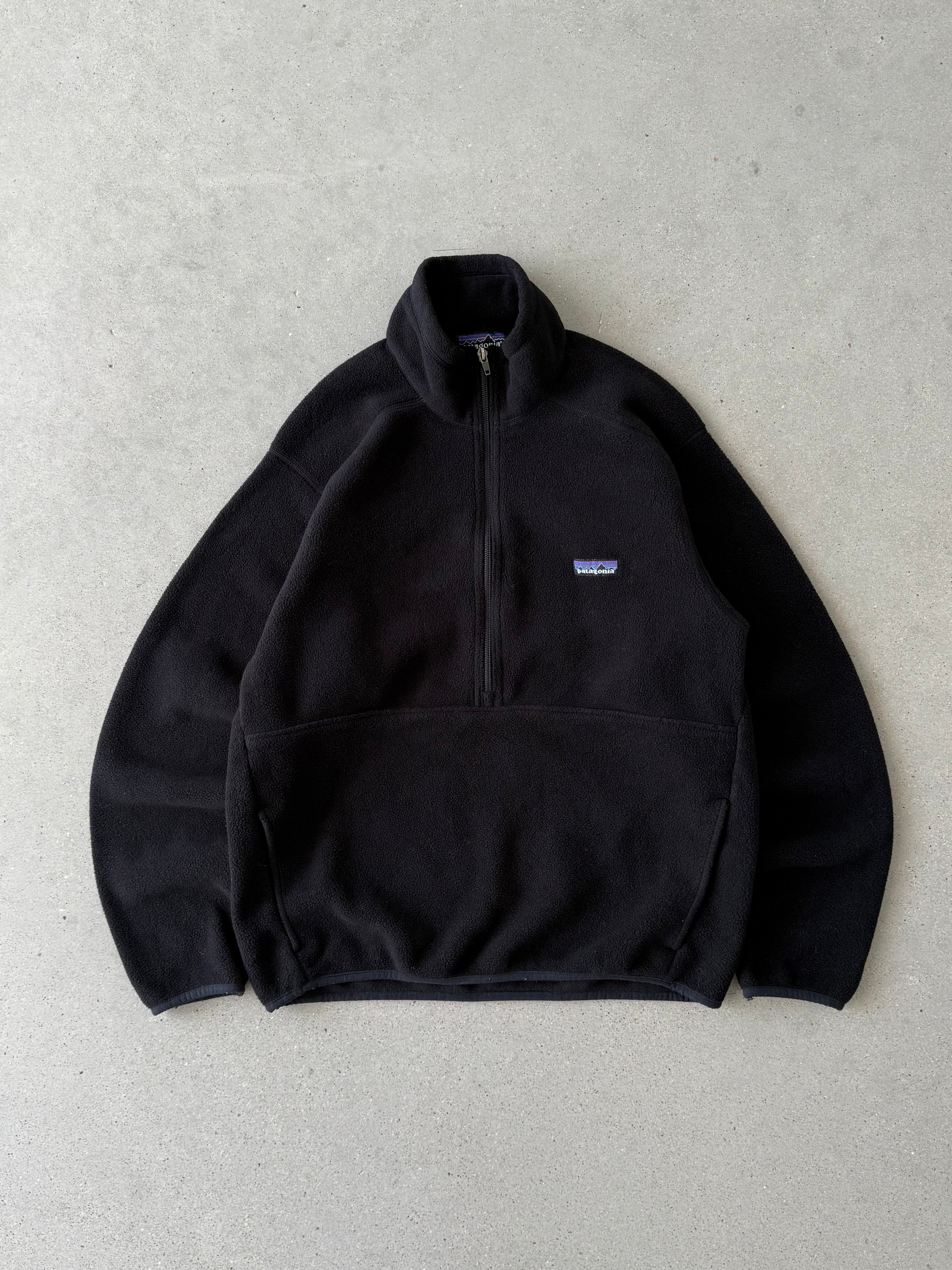 Vintage Patagonia Fleece Black Zip Up - S