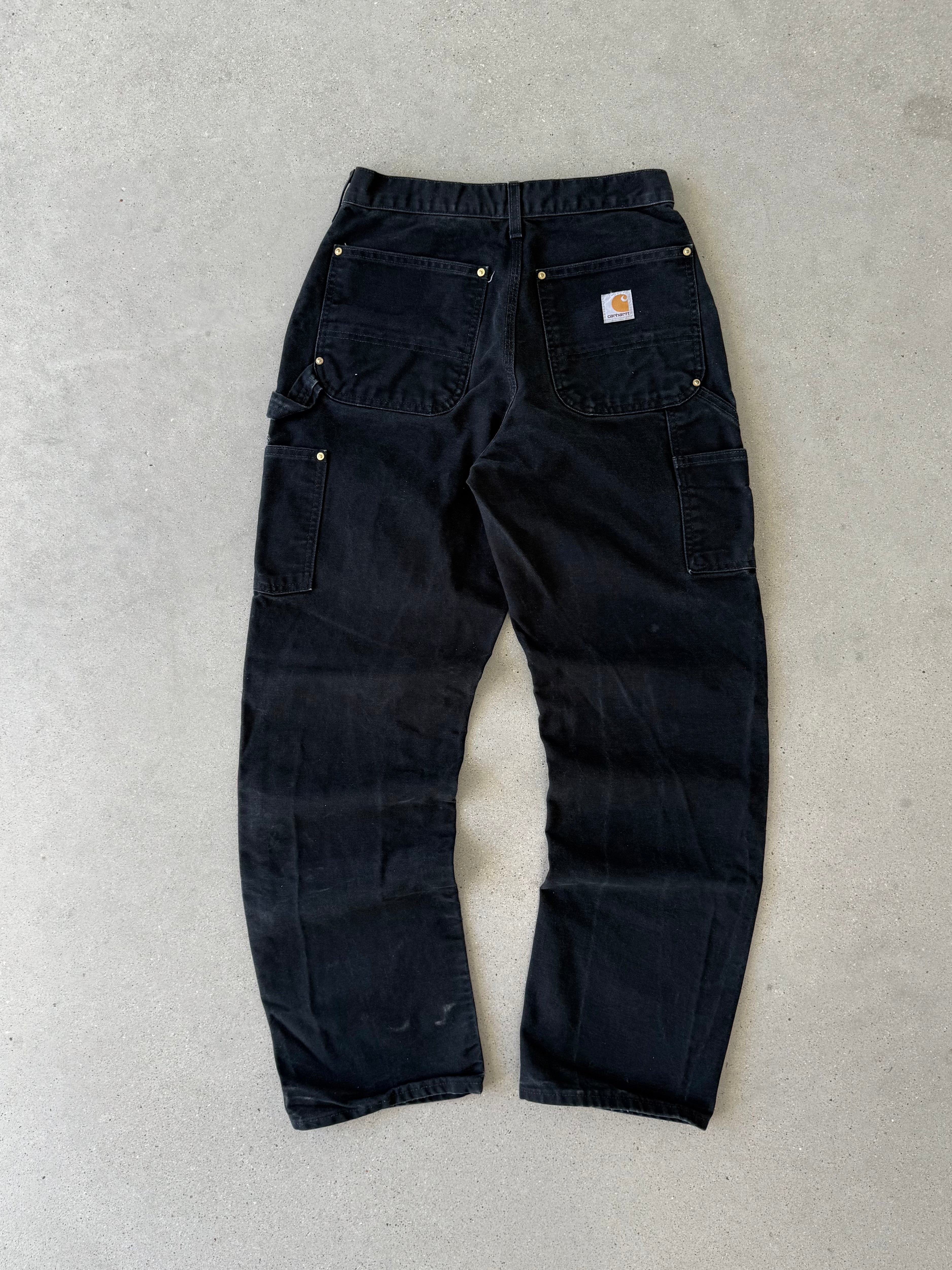 Vintage 90s Carhartt Black Double Knees - 28x31