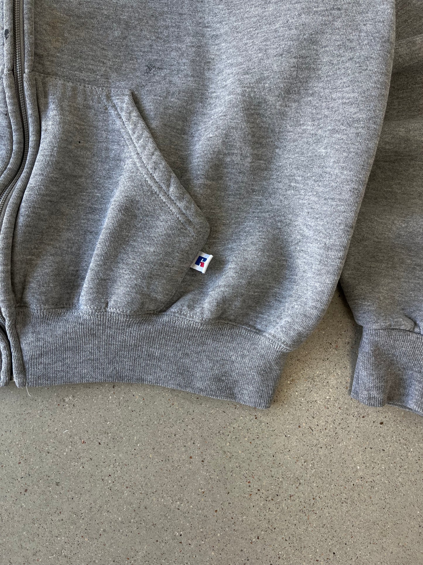 Vintage Gray Russell Athletic Zip-up Hoodie - L