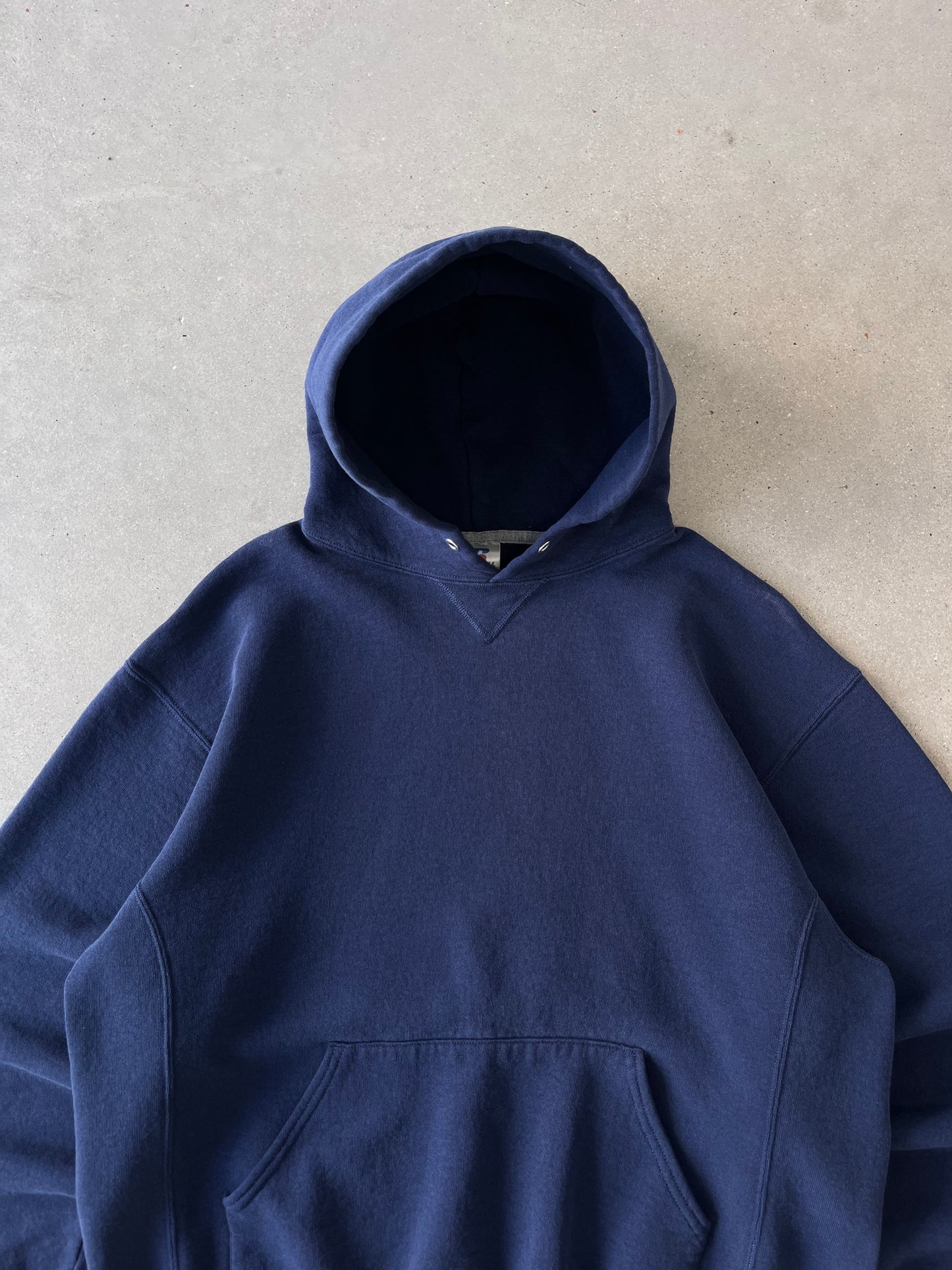 Vintage Navy Russell Athletic Hoodie - L