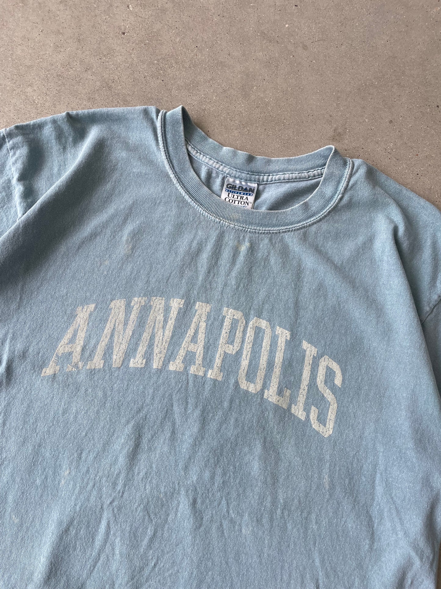 Vintage Annapolis Spell-out Tee - L