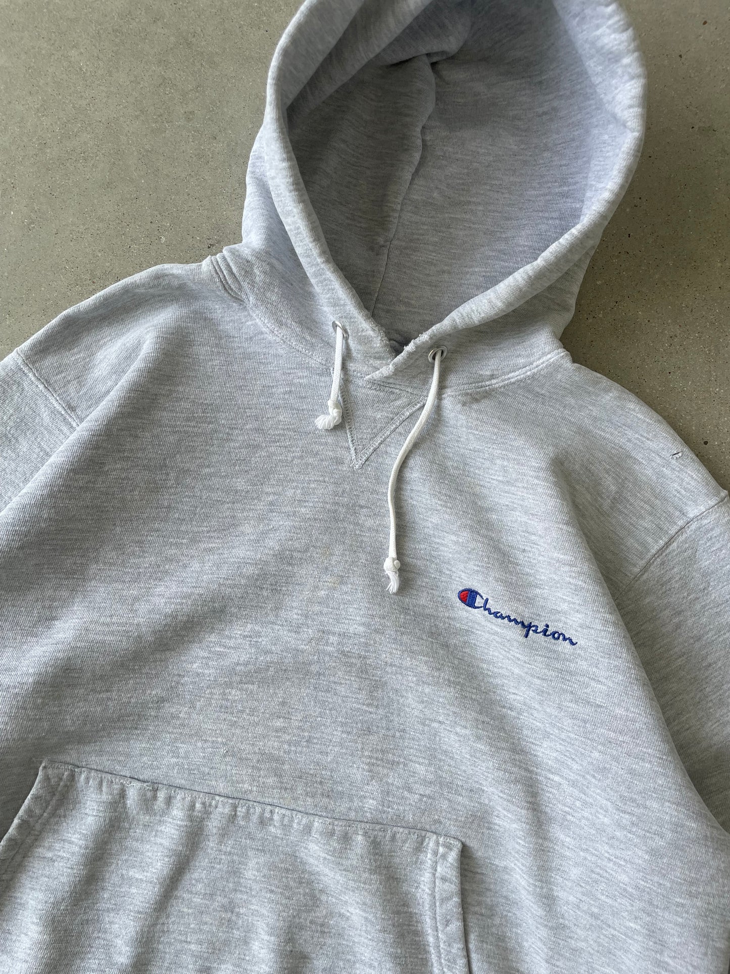 Vintage Mini Champion Spell Out Hoodie - L