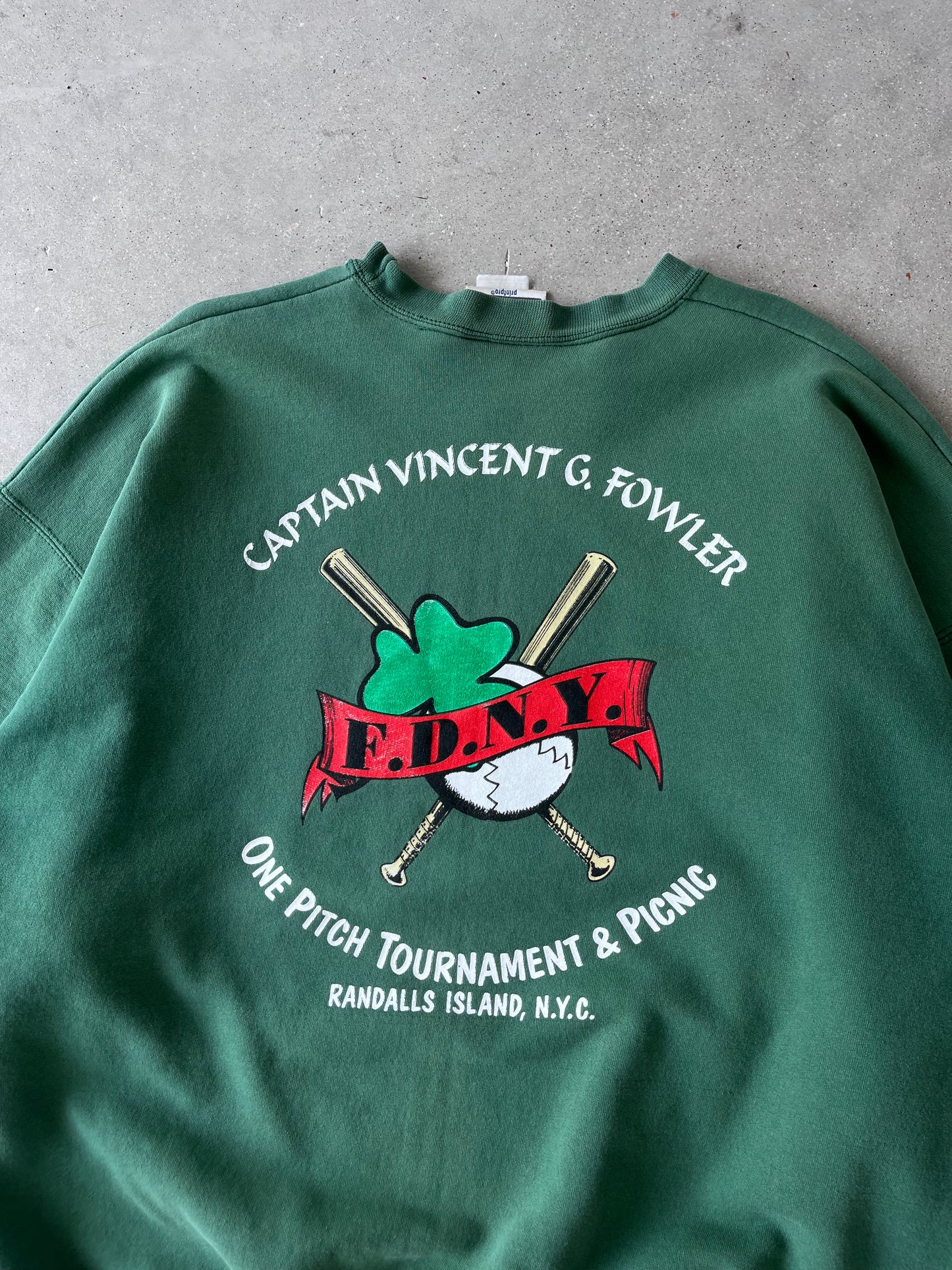 Vintage One Pitch Baseball Sweatshirt - XL