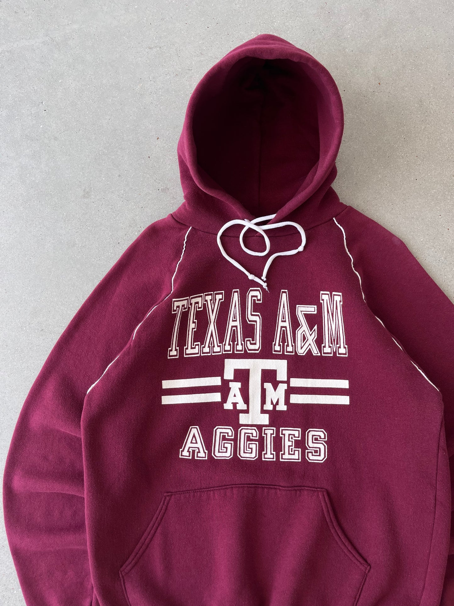 Vintage 80s Texas A&M Russell Athletic Hoodie - L