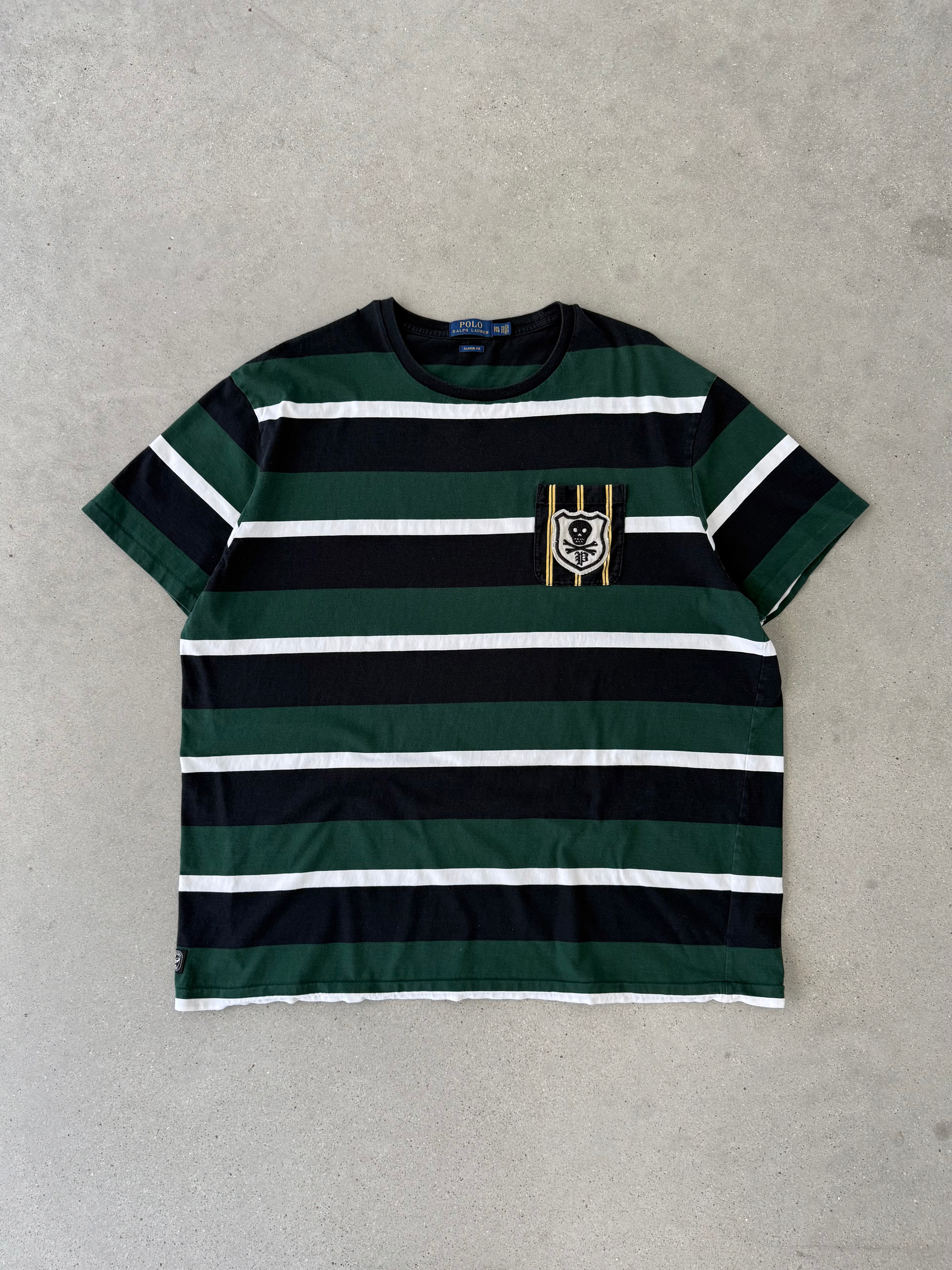 Vintage Polo Ralph Lauren Striped Tee - XXL