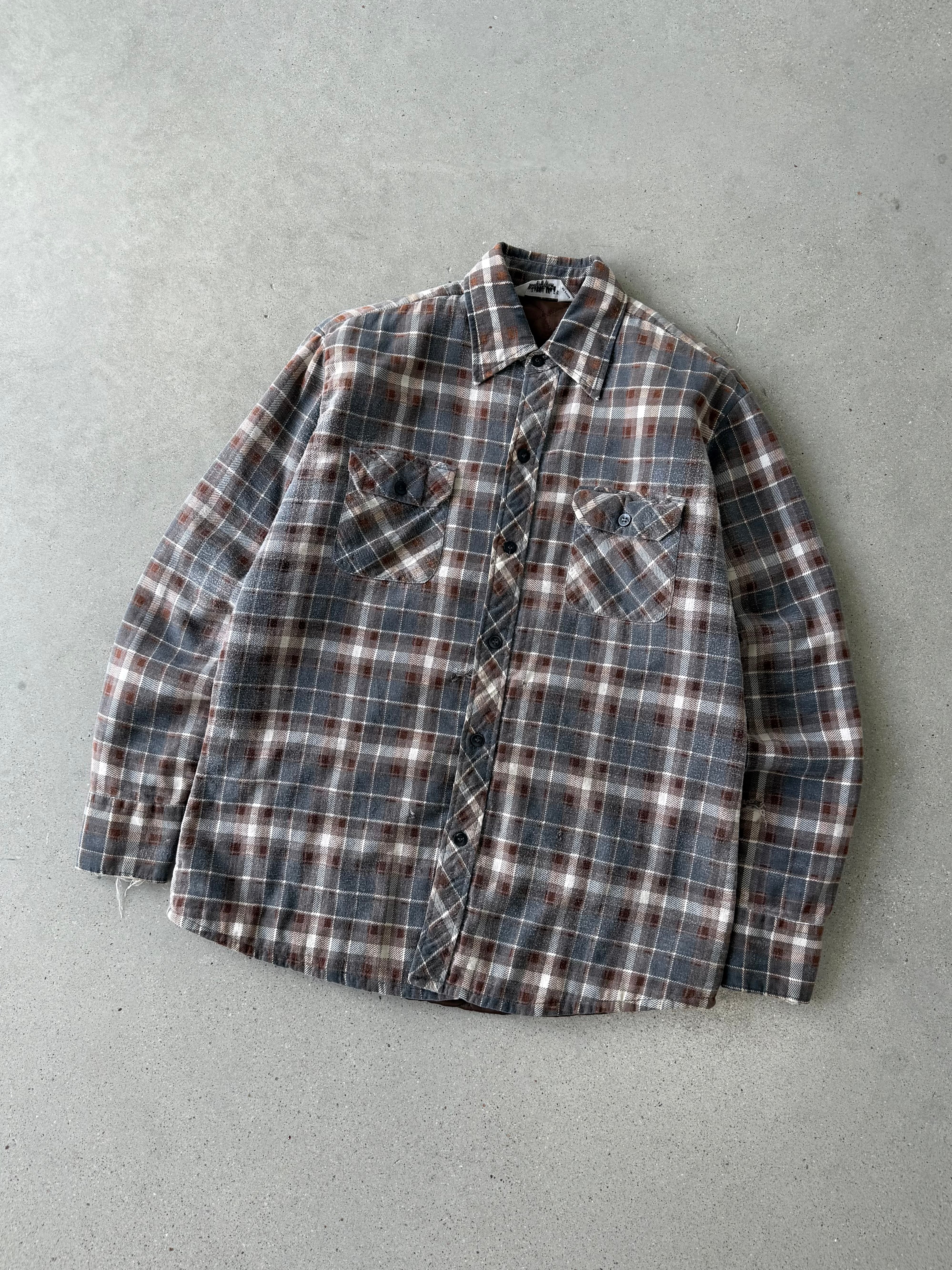 Vintage Twenty Three Blanket-lined Plaid Button-up - M