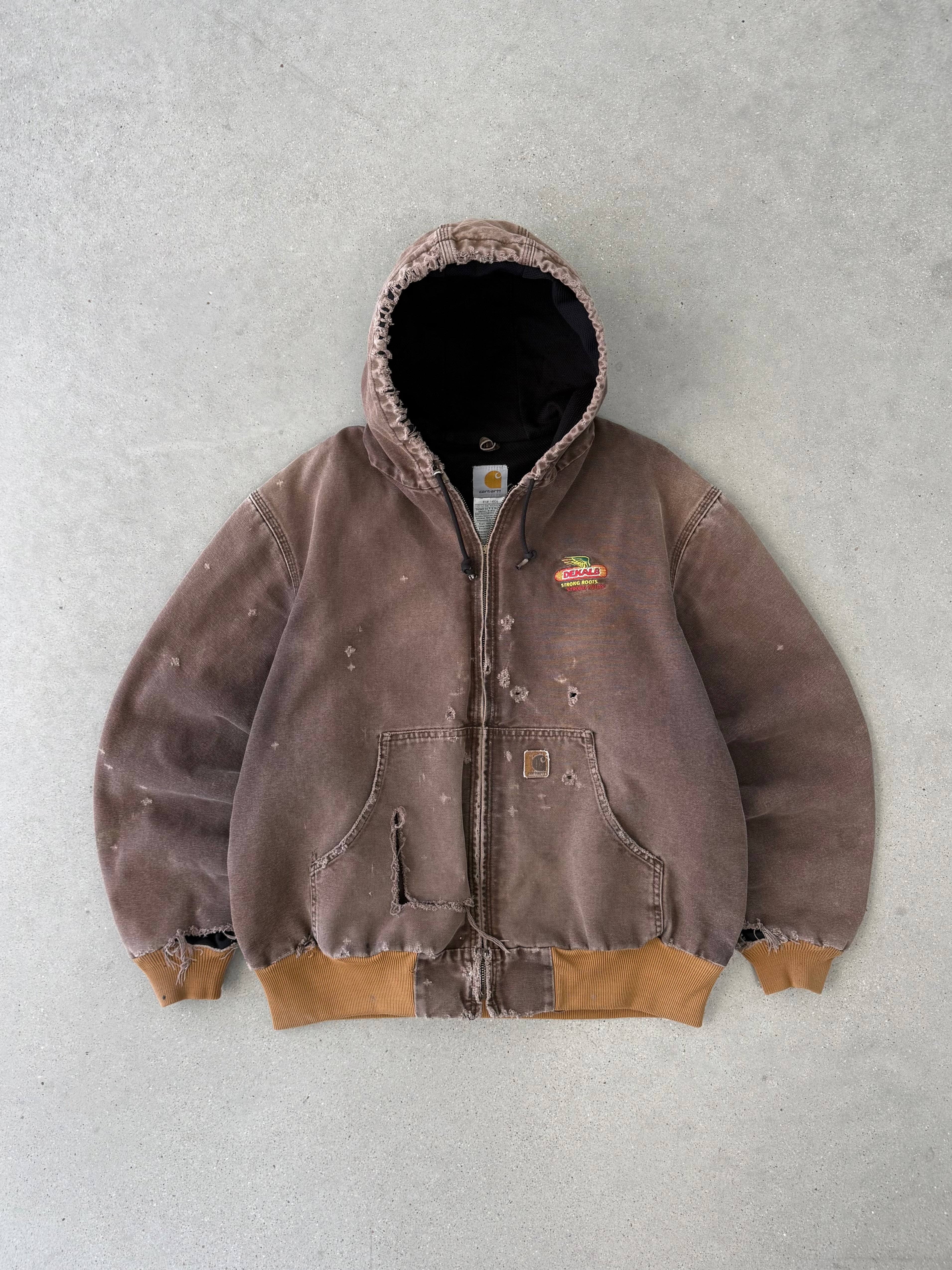 Vintage Carhartt Brown Distressed Active Jacket - XL