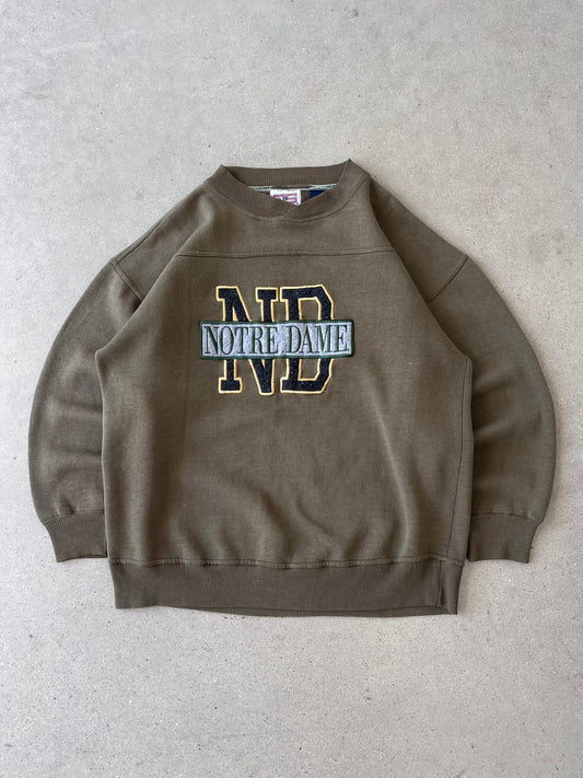 Vintage Notre Dame Olive Sweatshirt - XL