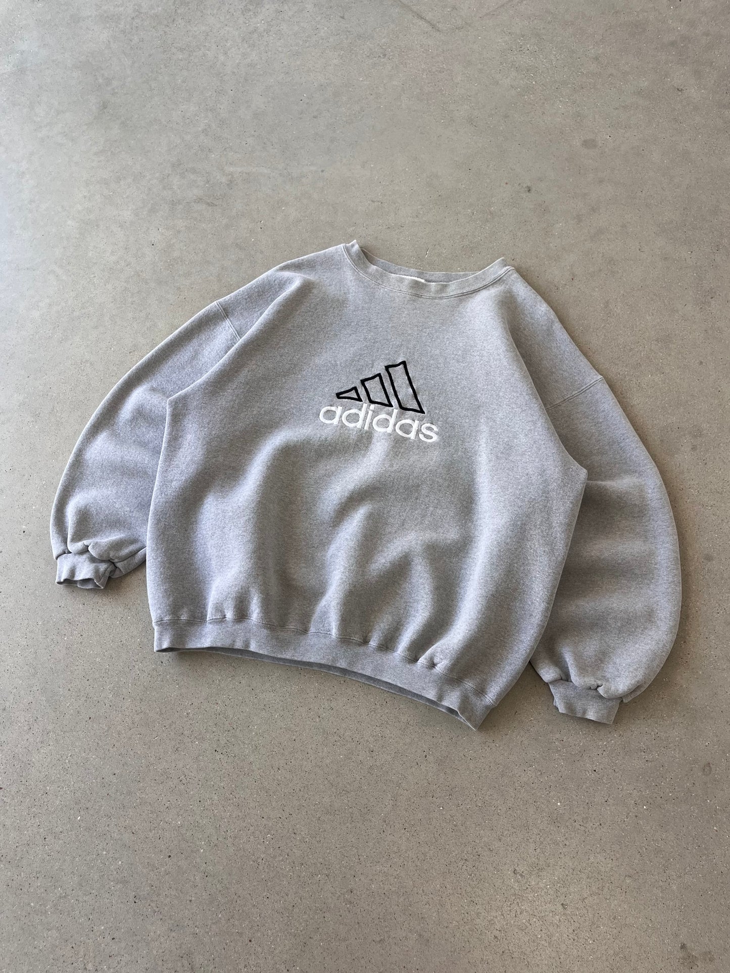 Vintage 90s Adidas Embroidered Heavyweight Crewneck - XL