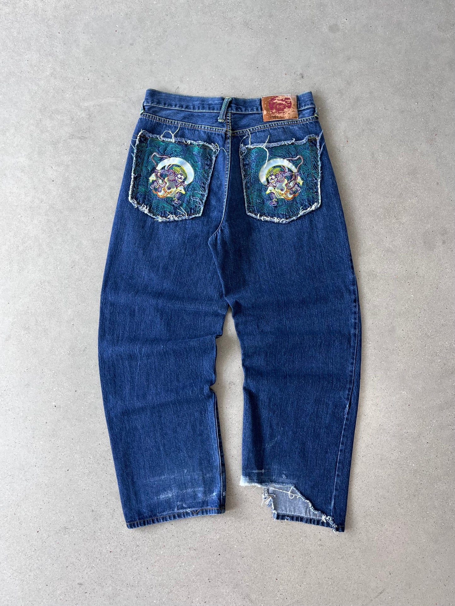 Vintage Y2K RMC Embroidered Denim - 32x31