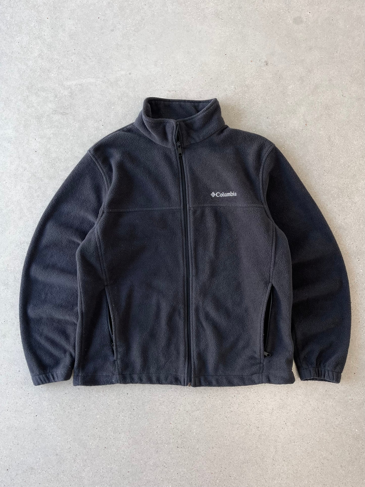 Vintage Columbia Black Fleece Jacket - L