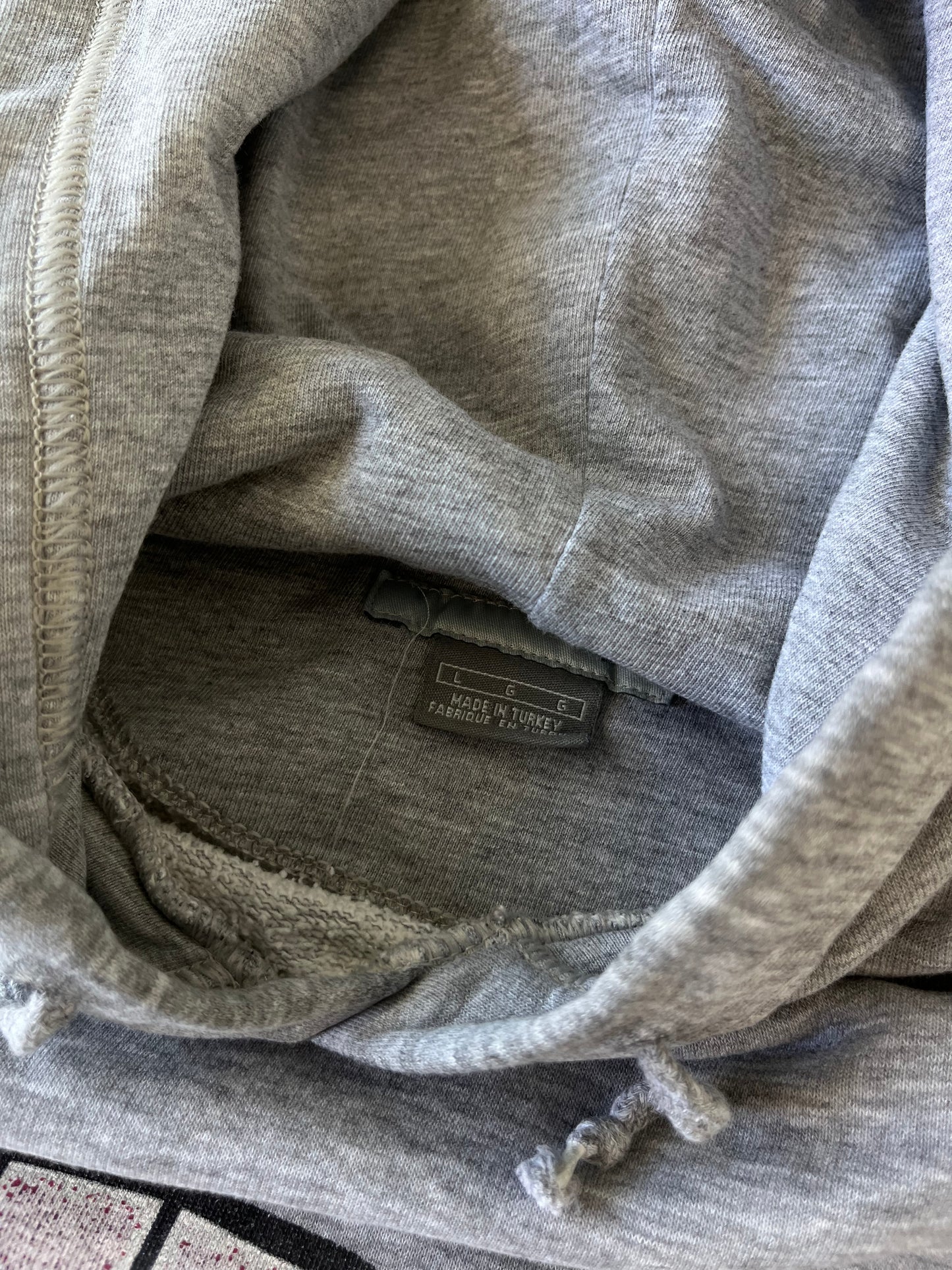 Vintage 2000s Nike Spell-out Heather Gray Hoodie - L