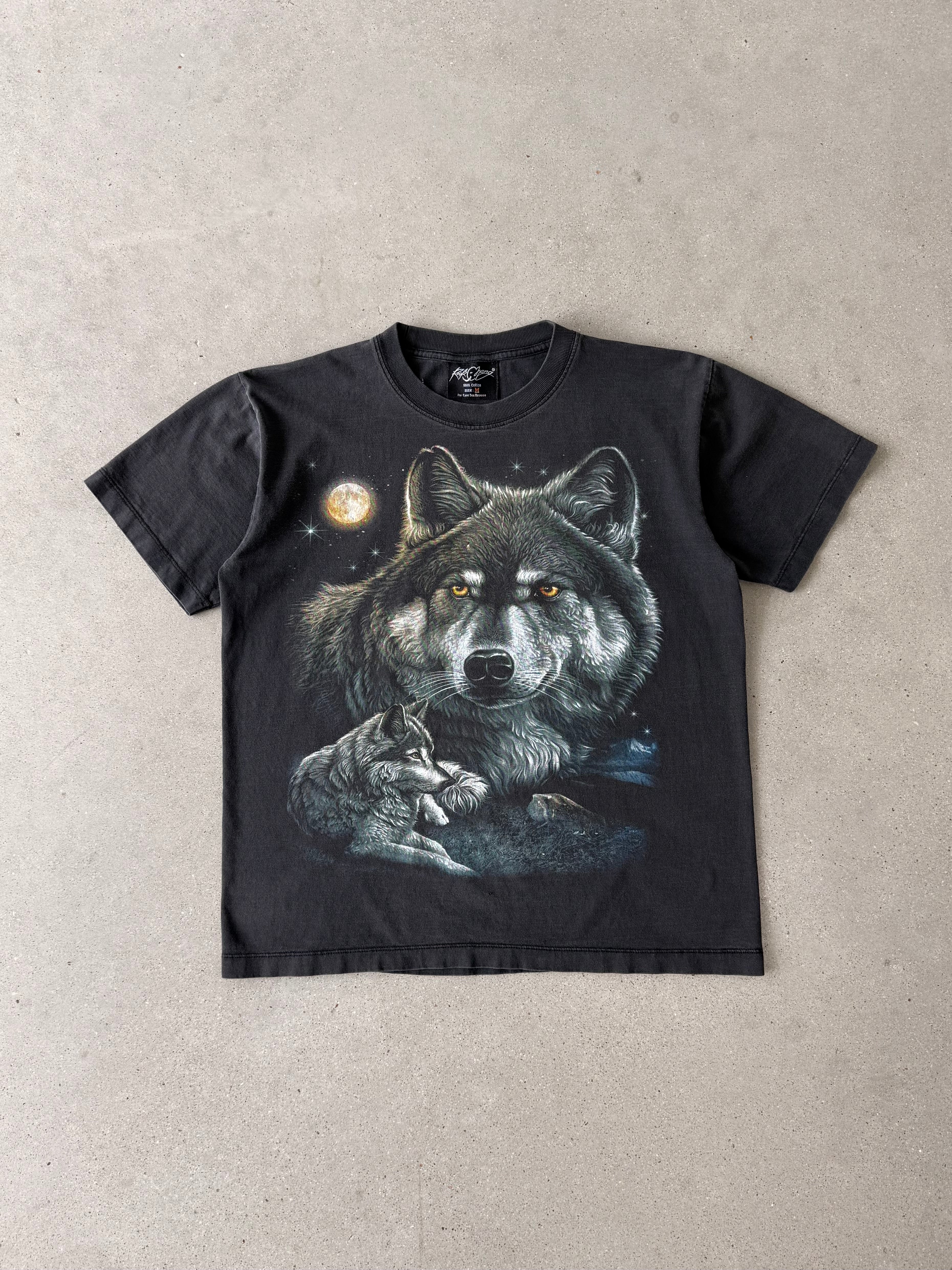 Vintage Night Wolf Tee - M