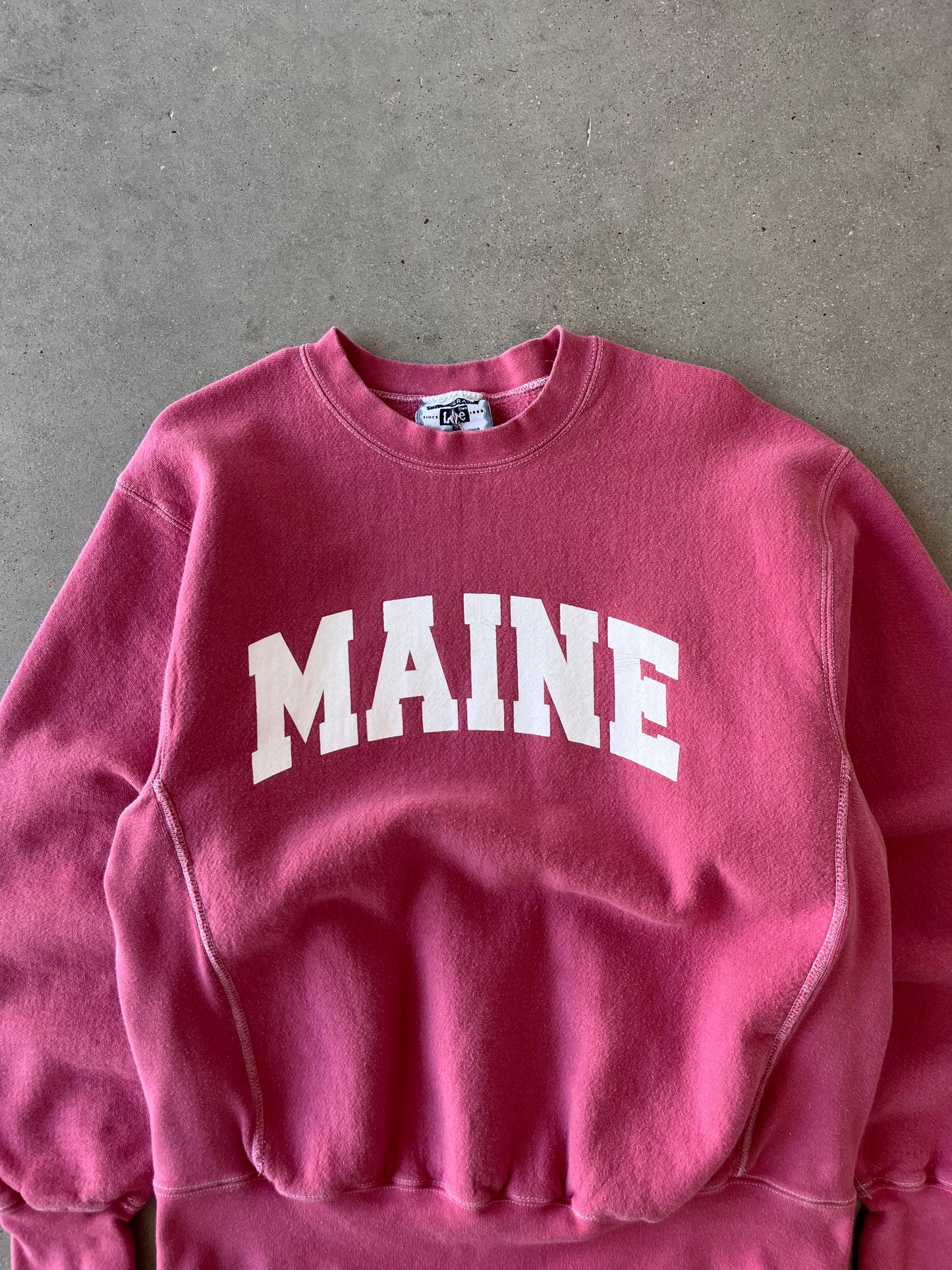 Vintage Maine Lee Crewneck - L