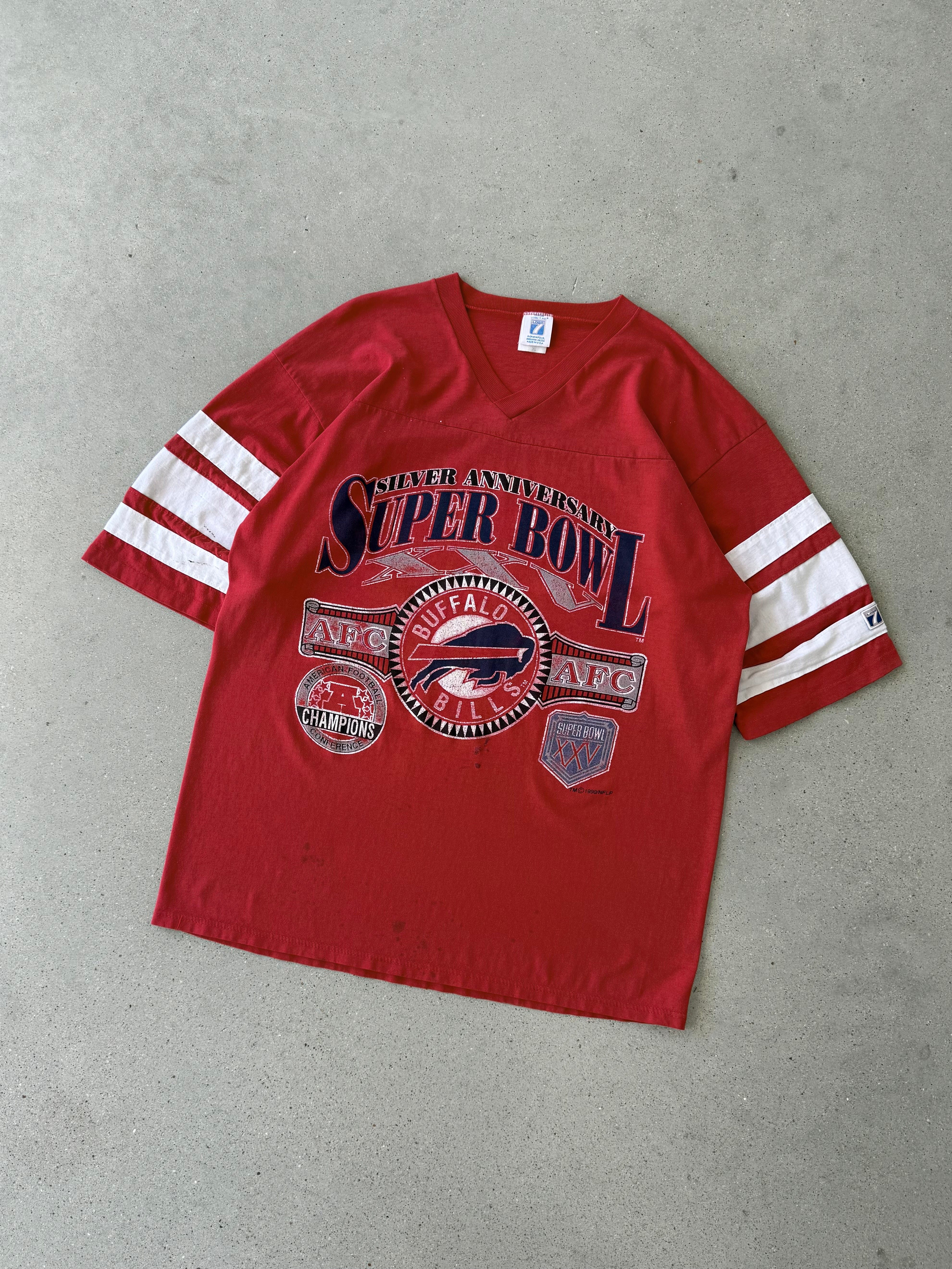 Vintage 1990 Buffalo Bills Super Bowl Tee - XL