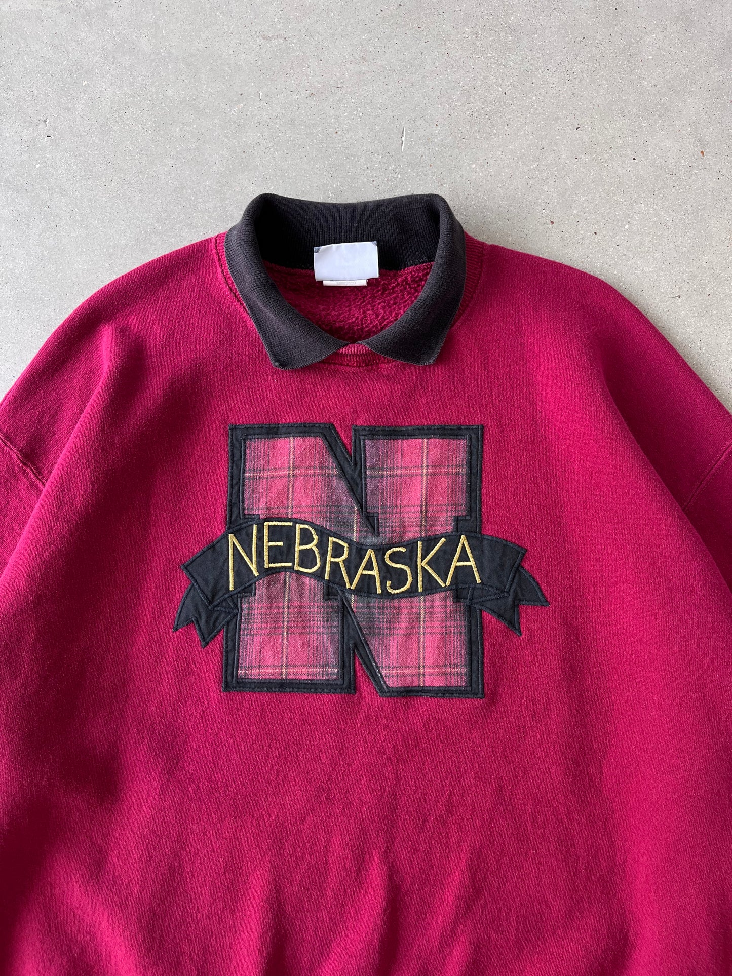 Vintage Nebraska Collar Crewneck - XL