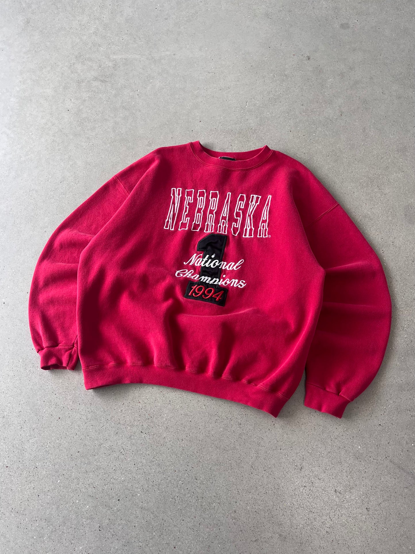 Vintage 1994 Nebraska National Champs Crewneck - L