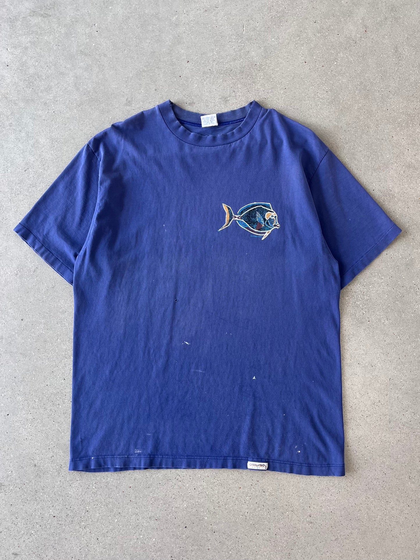 Vintage Maui Fish Art Tee - L