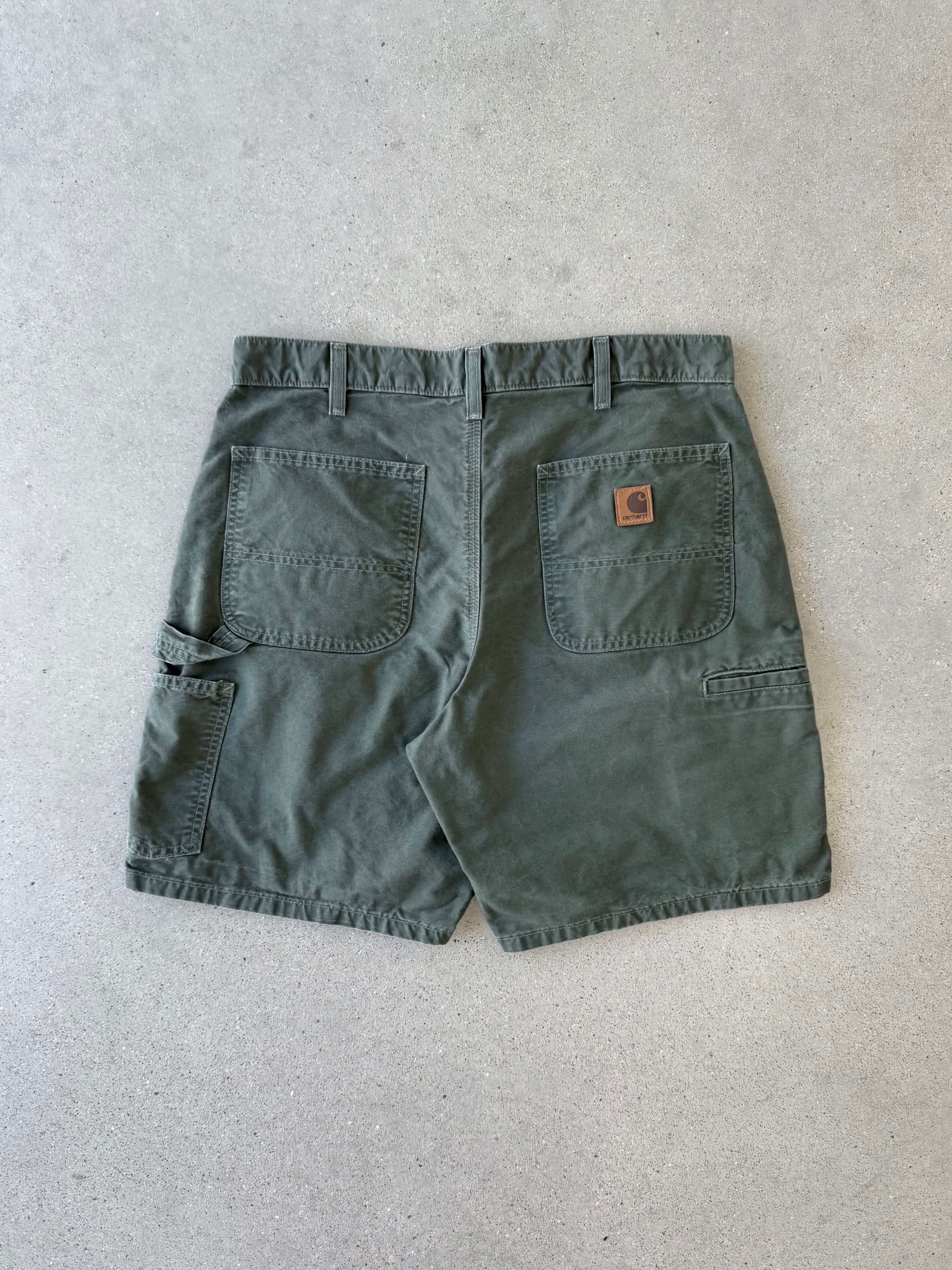 Vintage Carhartt Military Green Carpenter Shorts - 34W