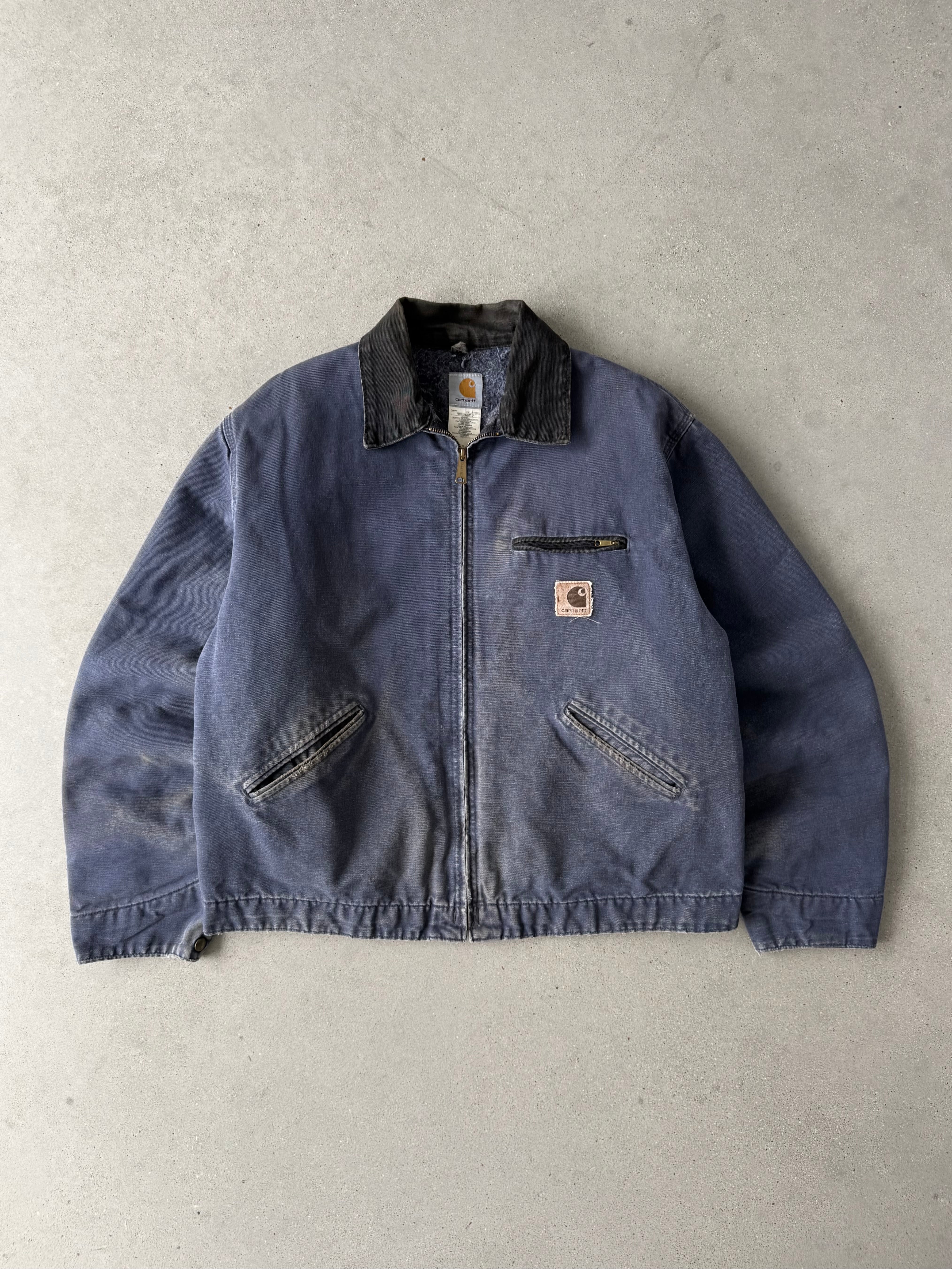 Vintage 2001 Carhartt Petrol Blue Detroit Jacket J64 PT - XL