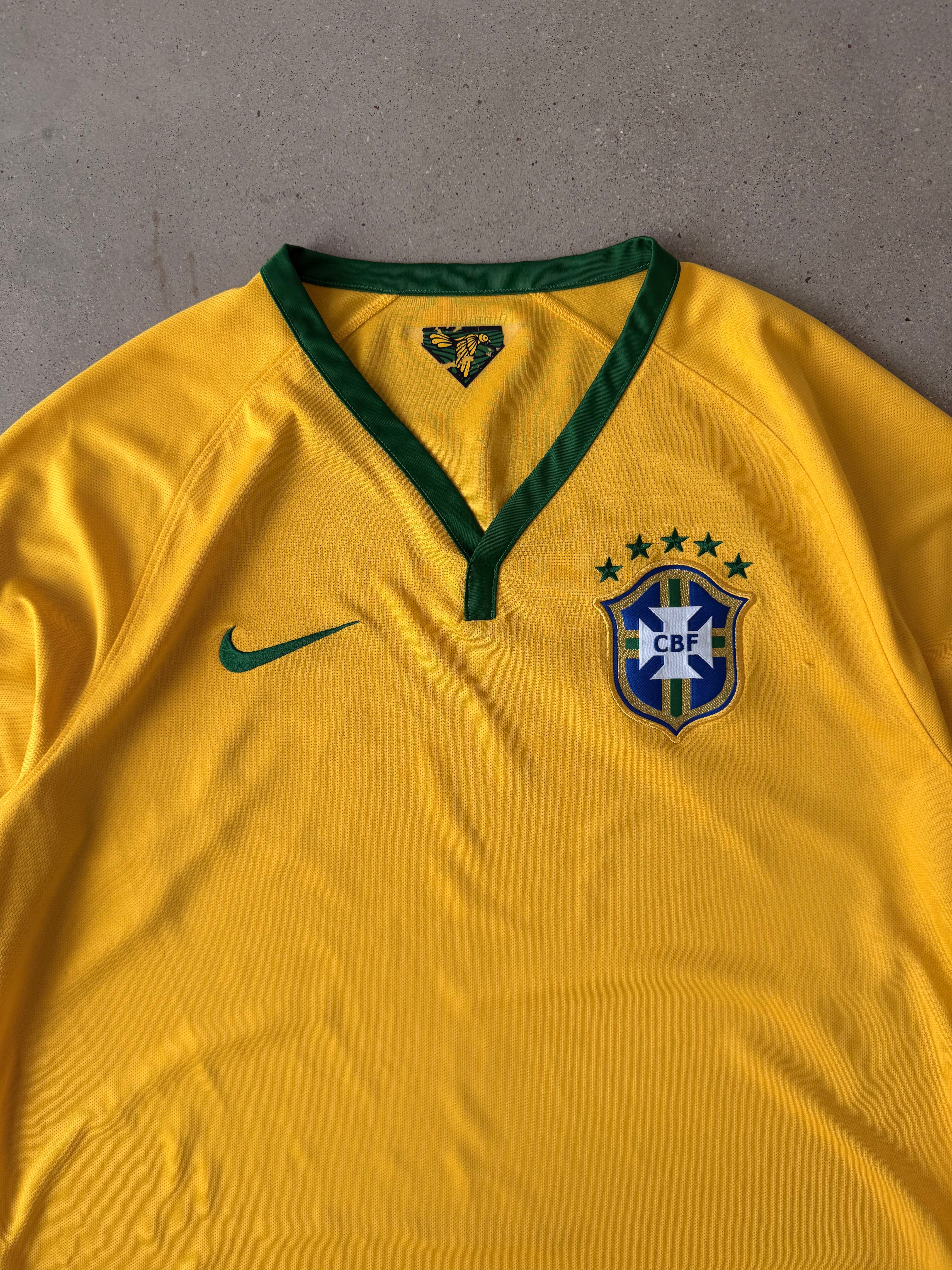 2014 Brazil World Cup Home Kit (Neymar #10) - L