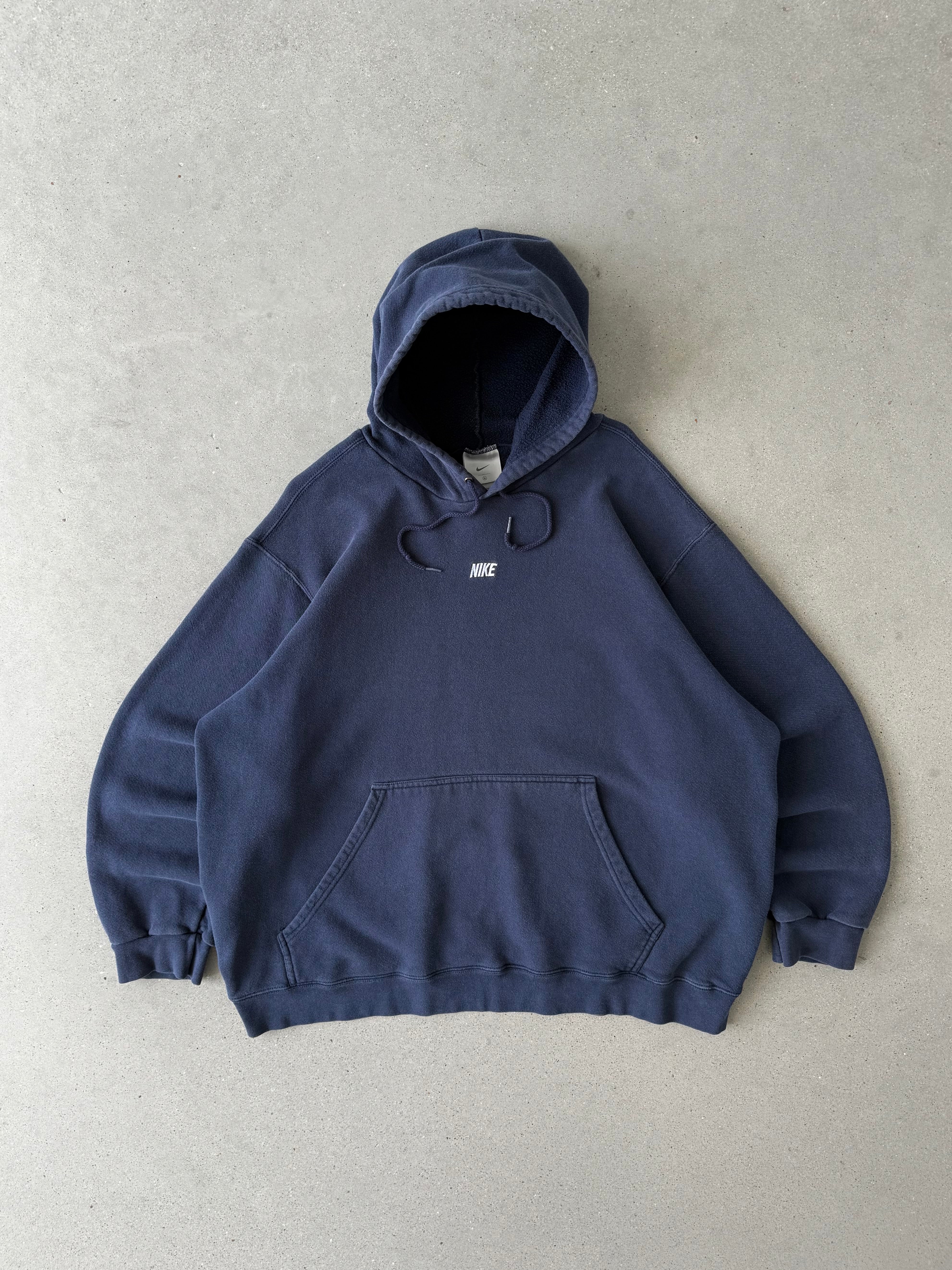 Vintage Nike Center Spell-out Hoodie - XL