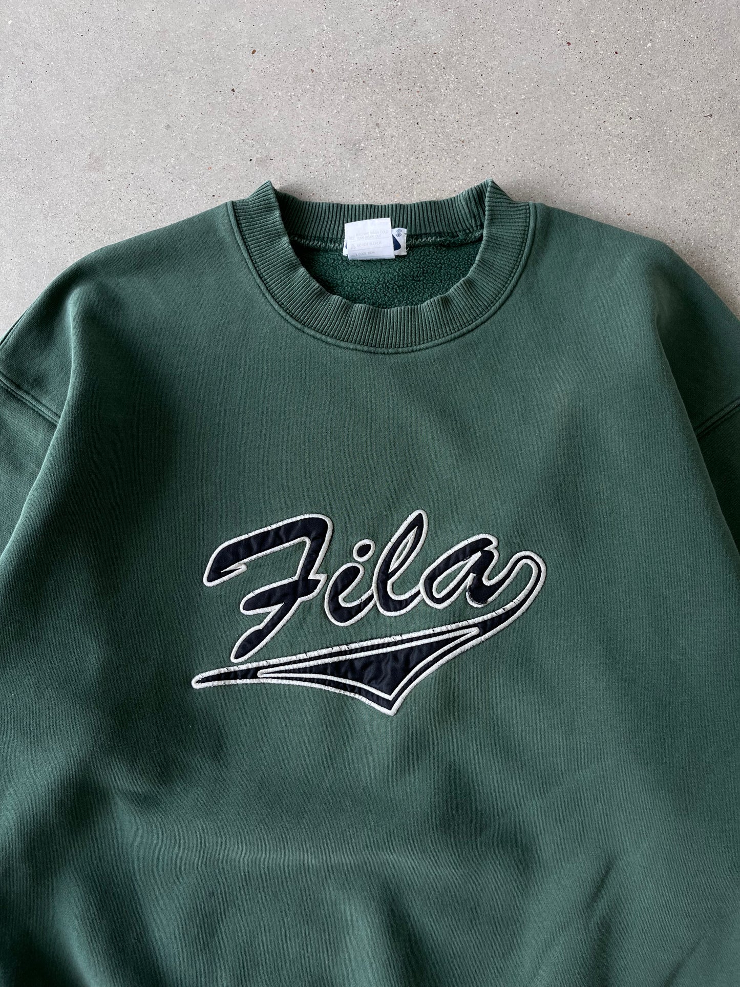 Vintage FILA Forest Green Crewneck - M