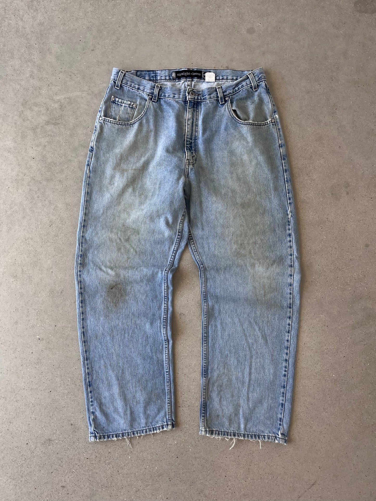 Vintage Levi's Silvertab Straight + Loose Denim - 38x32