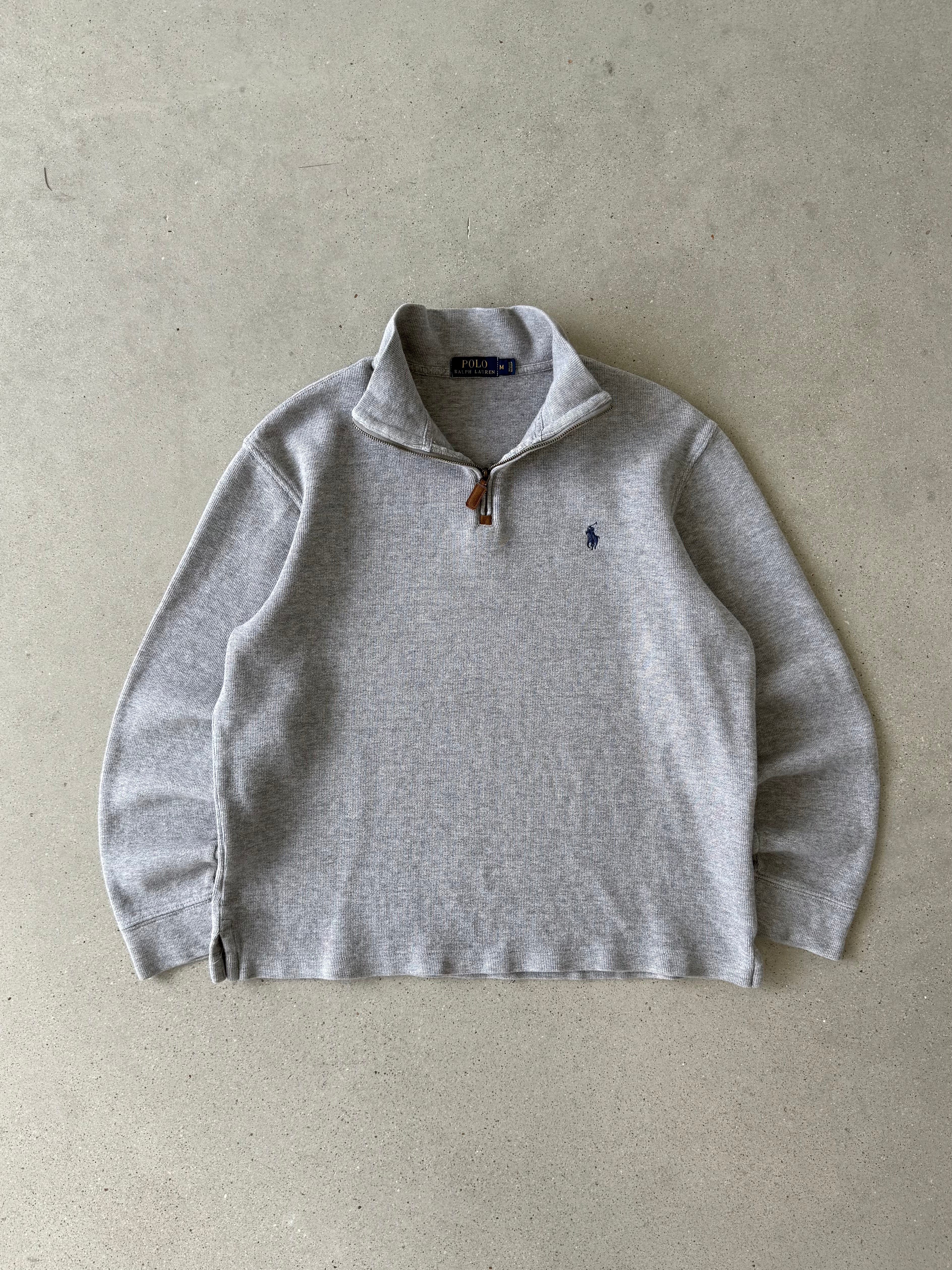 Vintage Polo Ralph Lauren Gray Quarter-zip - M