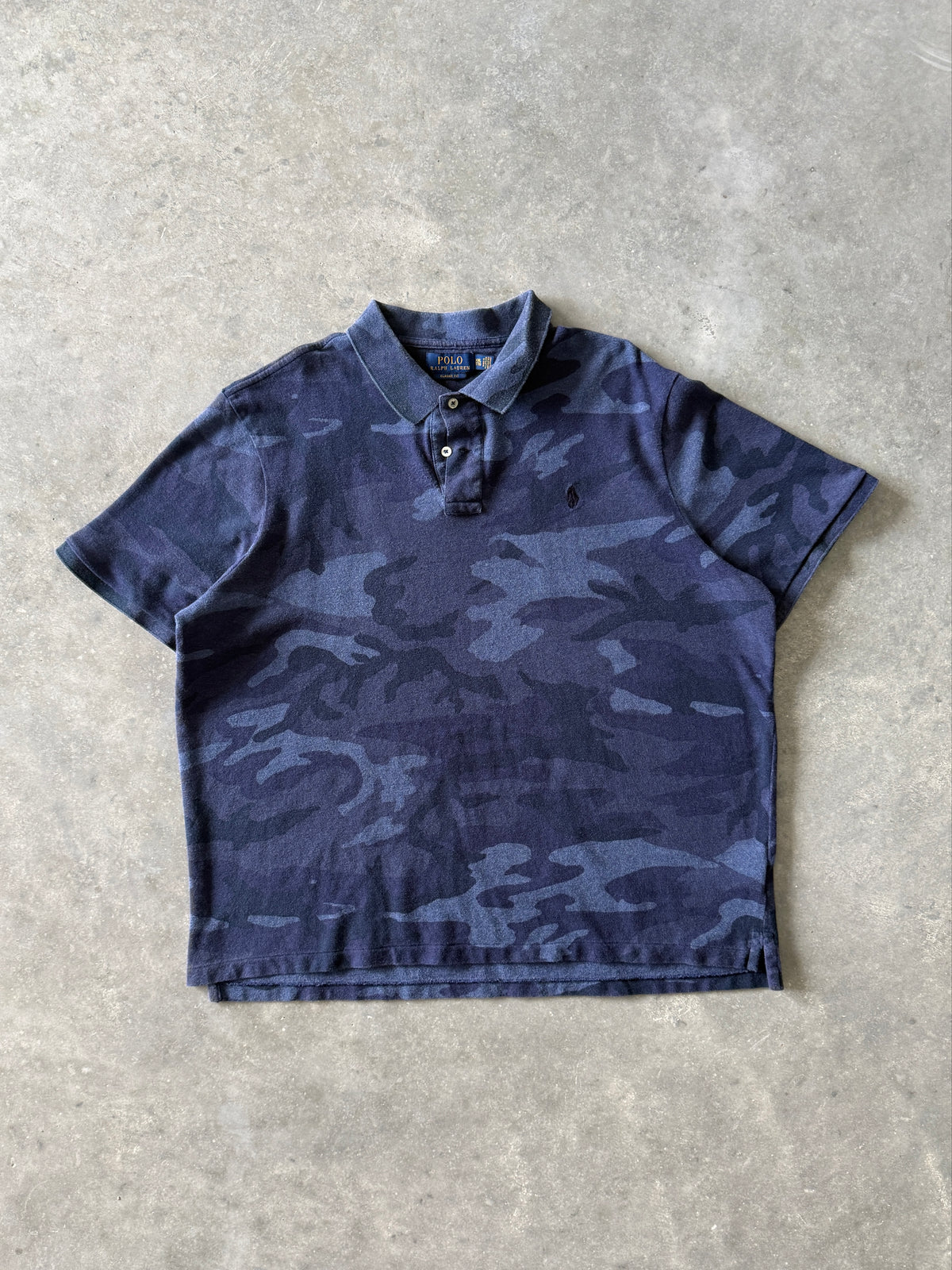 Vintage 2000s Camo Polo Ralph Lauren Short Sleeve T-shirt (XXL)